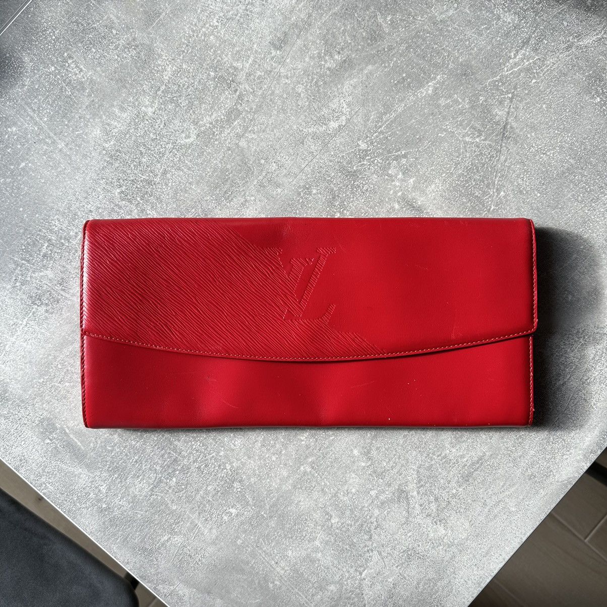 image of Louis Vuitton Opera Mycenes Clutch Red Epi Leather Mi0901, Women's