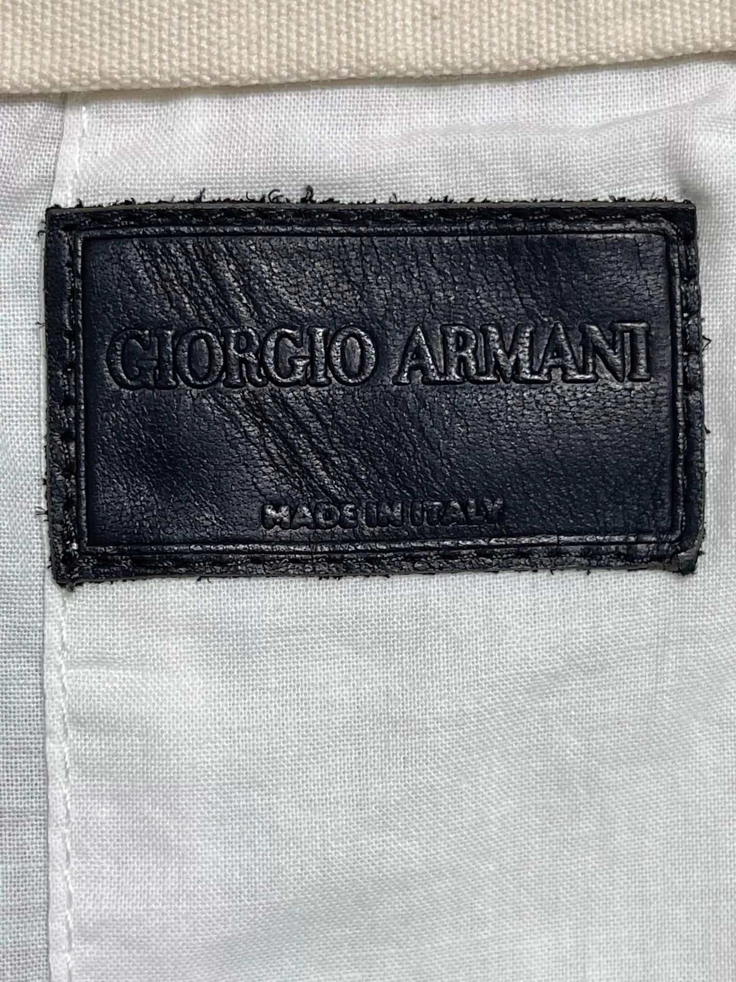 Giorgio Armani Giorgio Armani High-Waisted Linen-Blend Short 56 Brown Size US 40 / EU 56 - 7 Thumbnail