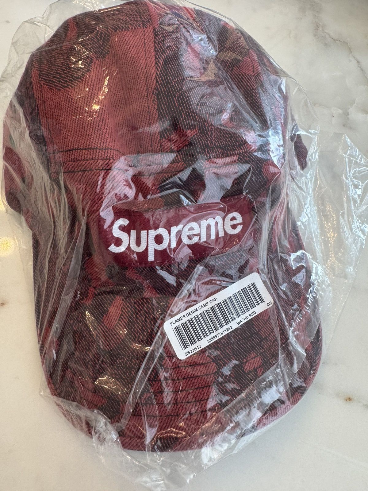 Supreme Supreme Flames Denim Camp Cap Size ONE SIZE - 3 Thumbnail