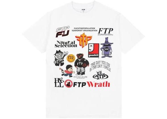 Fuck The Population FTP ARCHIVE TEE SS20 WHITE XXL Size US XXL / EU 58 / 5 - 1 Thumbnail