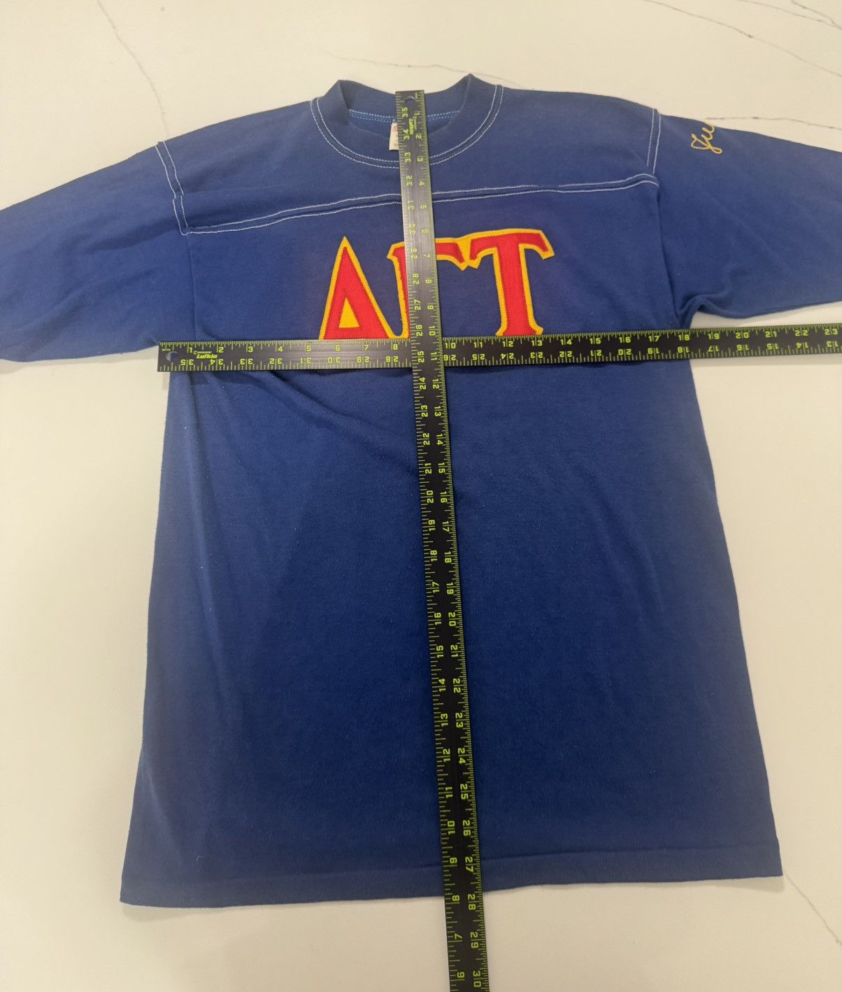 Other Vintage late 60s / early 70s Alpha Gamma Tau fraternity tee Size US M / EU 48-50 / 2 - 5 Thumbnail