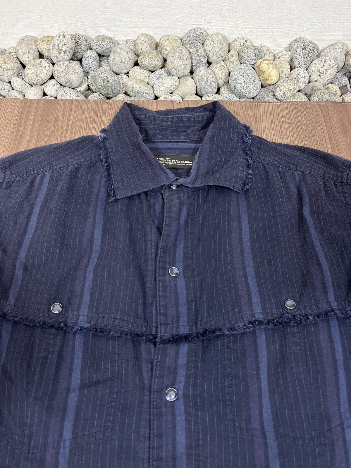 L7 Real Hip L7 Real Hip Curved Striped S/S Button Shirt Size US M / EU 48-50 / 2 - 4 Thumbnail