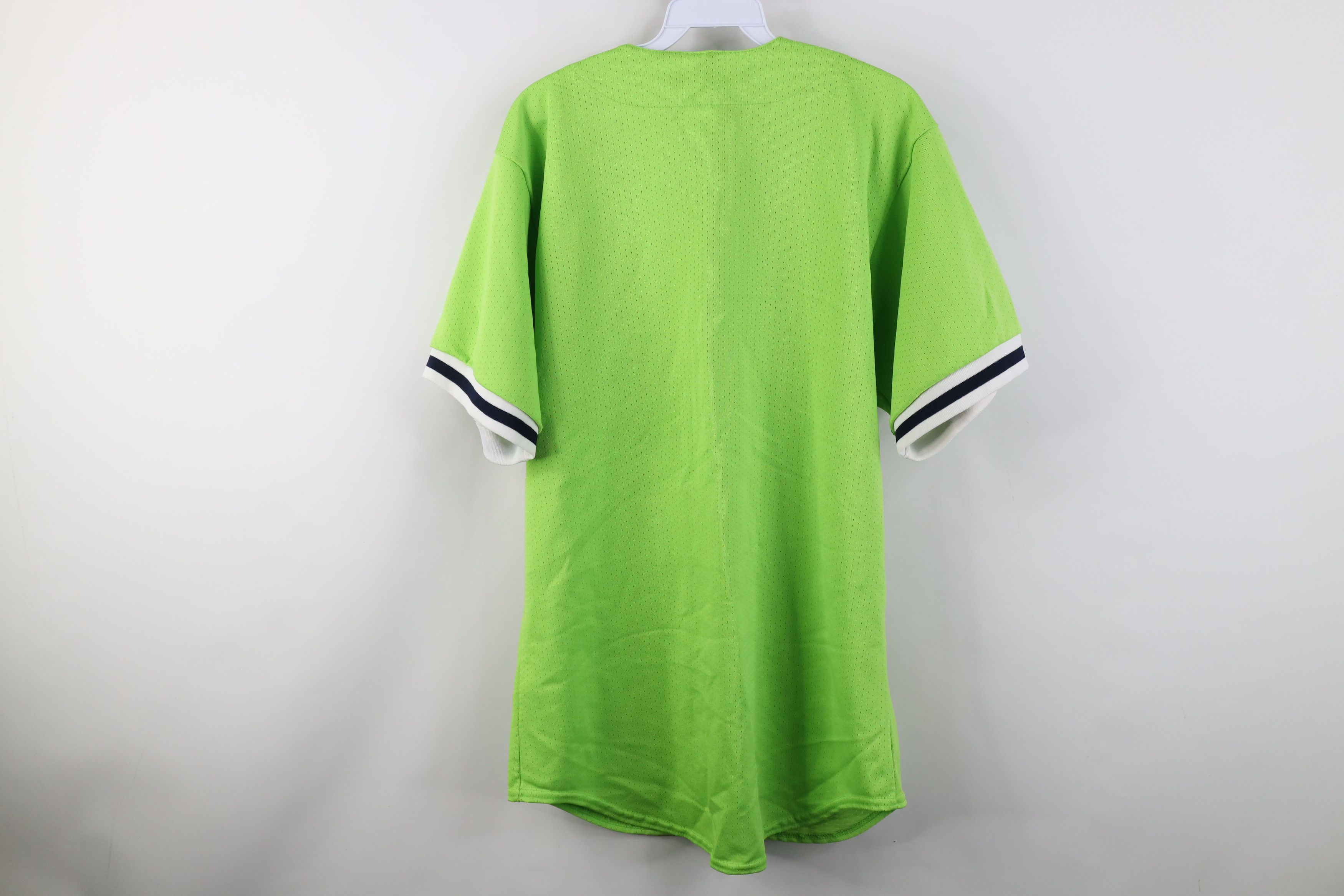 Majestic Vintage 90s Y2K Majestic Baseball Jersey Lime Green USA Size US M / EU 48-50 / 2 - 12 Thumbnail