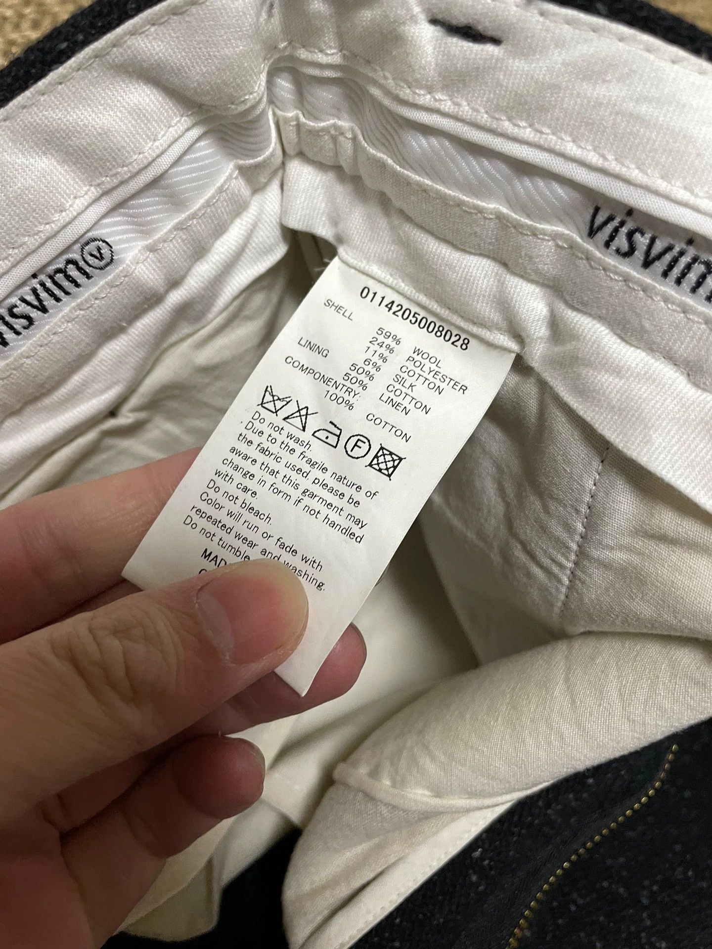 Visvim VISVIM CORNELL SLACKS 9 MELANGE WOOL 14FW BLACK 2 Size US 32 / EU 48 - 9 Thumbnail