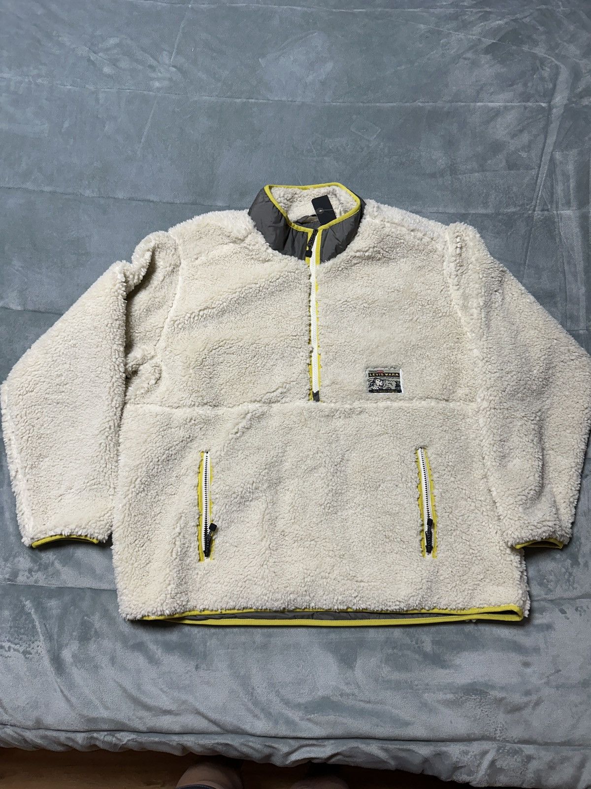 Levi's Levi's Men's Sz XL LakeSide Bore 1/2 Zip Garment Fleece NWT Size US XL / EU 56 / 4 - 1 Thumbnail