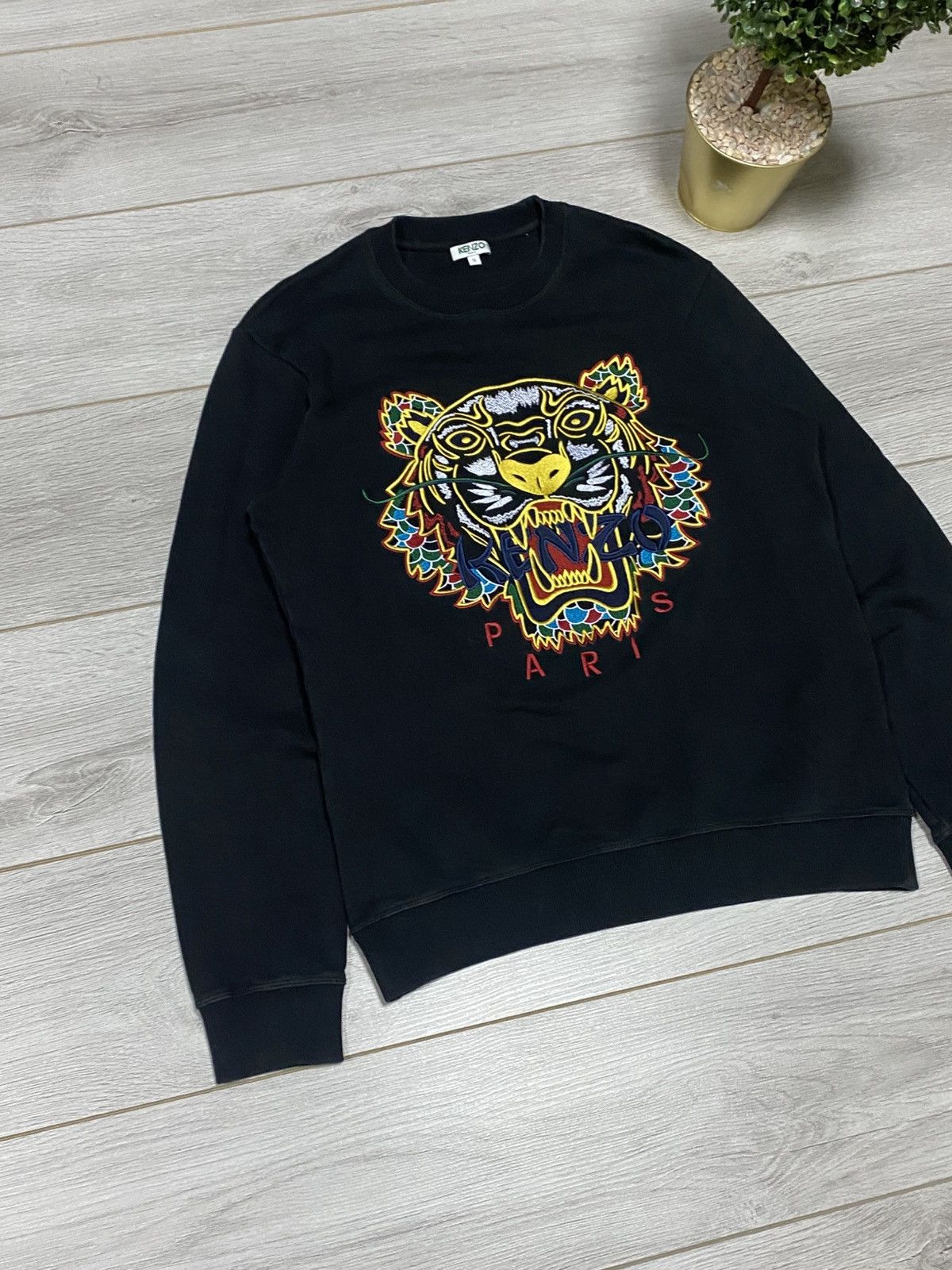 Kenzo Kenzo Paris tiger 🐯 big logo sweatshirt Size US S / EU 44-46 / 1 - 6 Thumbnail
