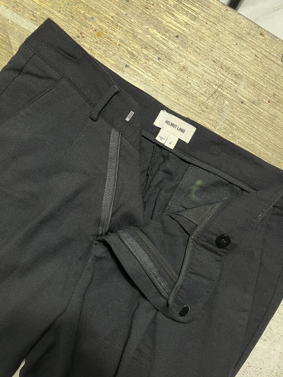 Helmut Lang Helmut Lang Noa Suiting Angle Front Viscose blend Pants Size 26" / US 2 / IT 38 - 10 Thumbnail