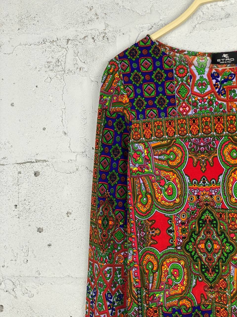 Etro Abstract Etro Rare Colorfull Italian Designer Midi Dress Size M / US 6-8 / IT 42-44 - 4 Thumbnail