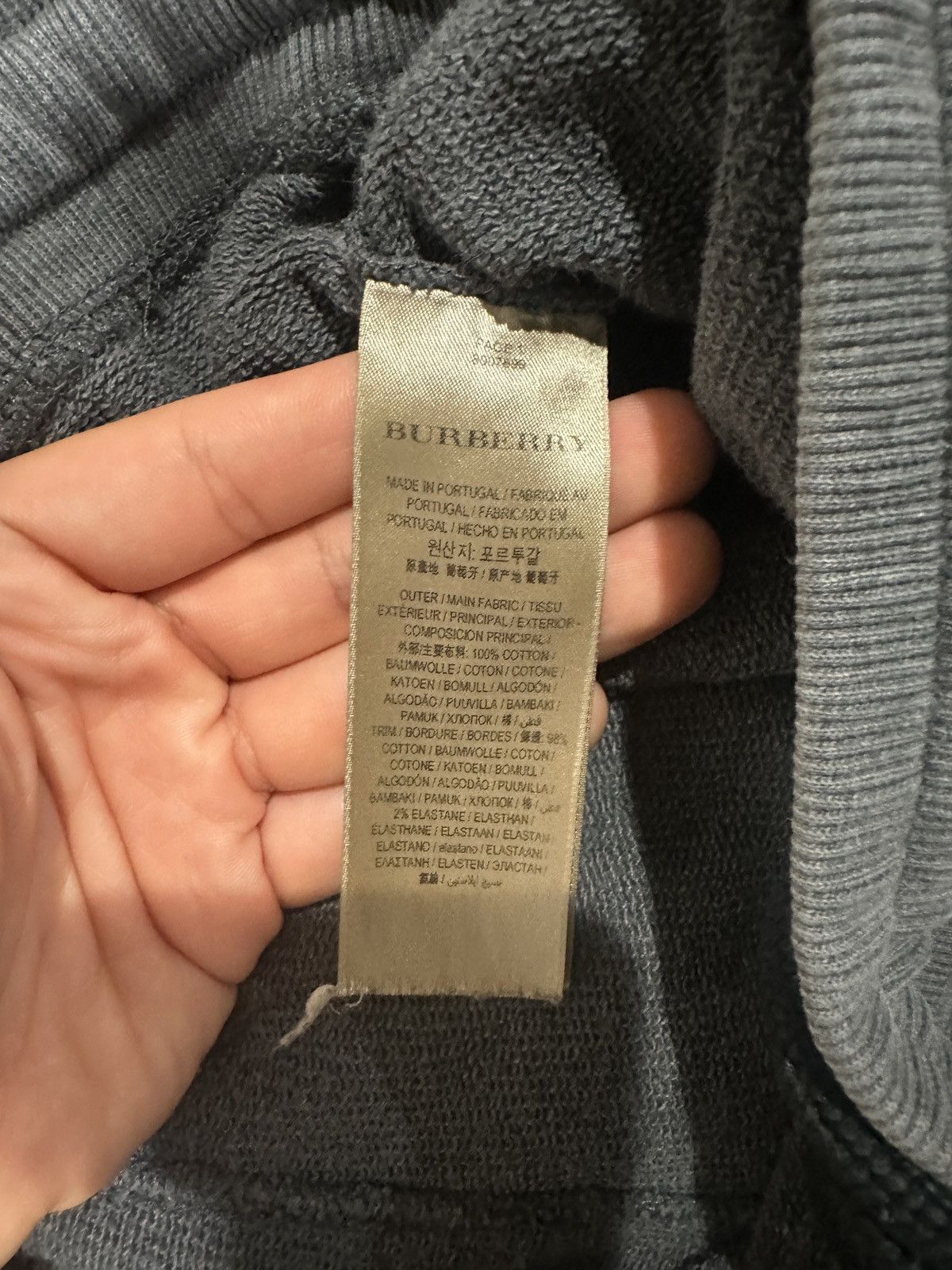Burberry Burberry London England Crest Patch Cargo Sweatpants - Gray Size US 32 / EU 48 - 5 Thumbnail