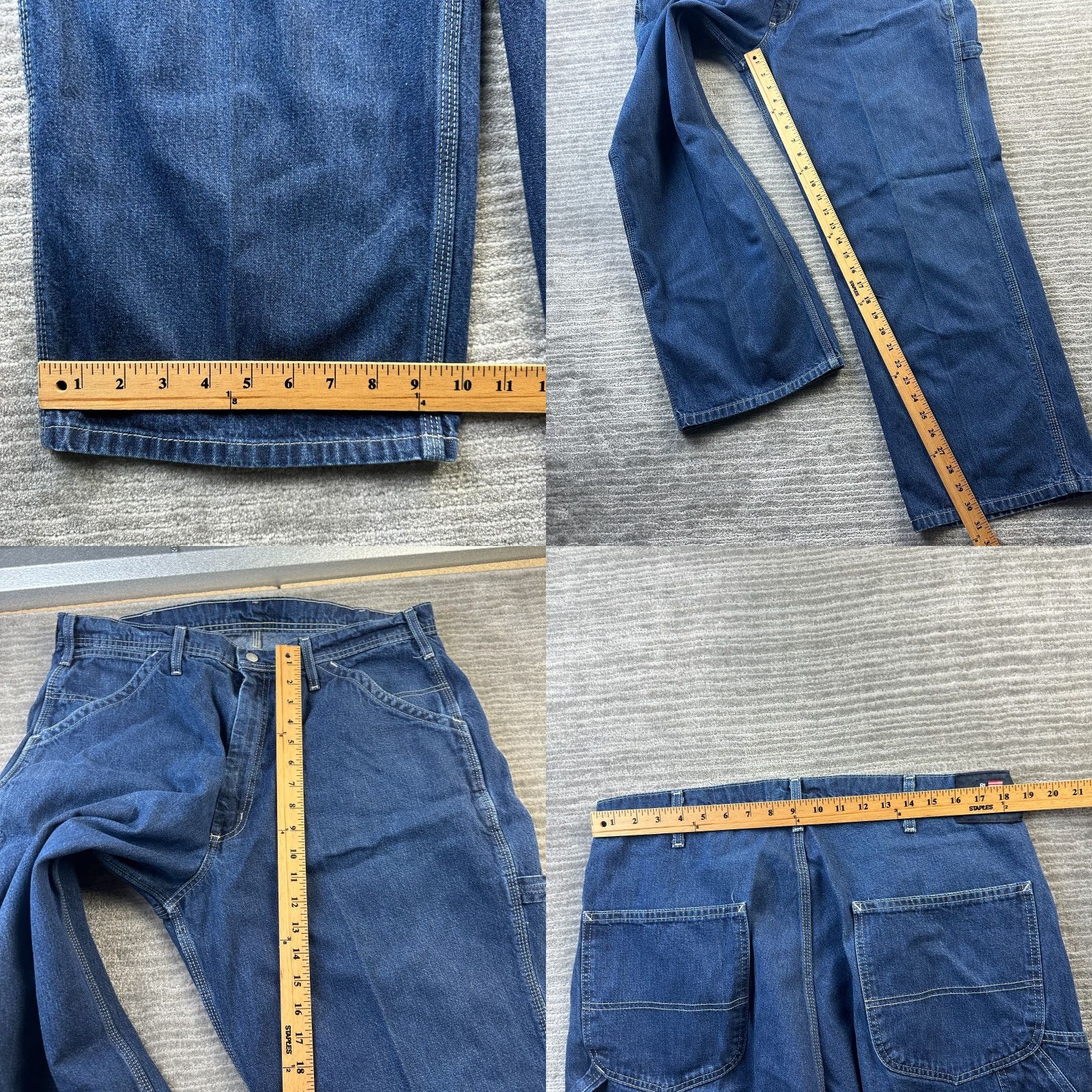 Polo Ralph Lauren VINTAGE Polo Ralph Lauren Jeans Mens 36x30 Denim Carpenter Y2K Baggy Wide Leg Jeans Size US M / EU 48-50 / 2 - 8 Thumbnail