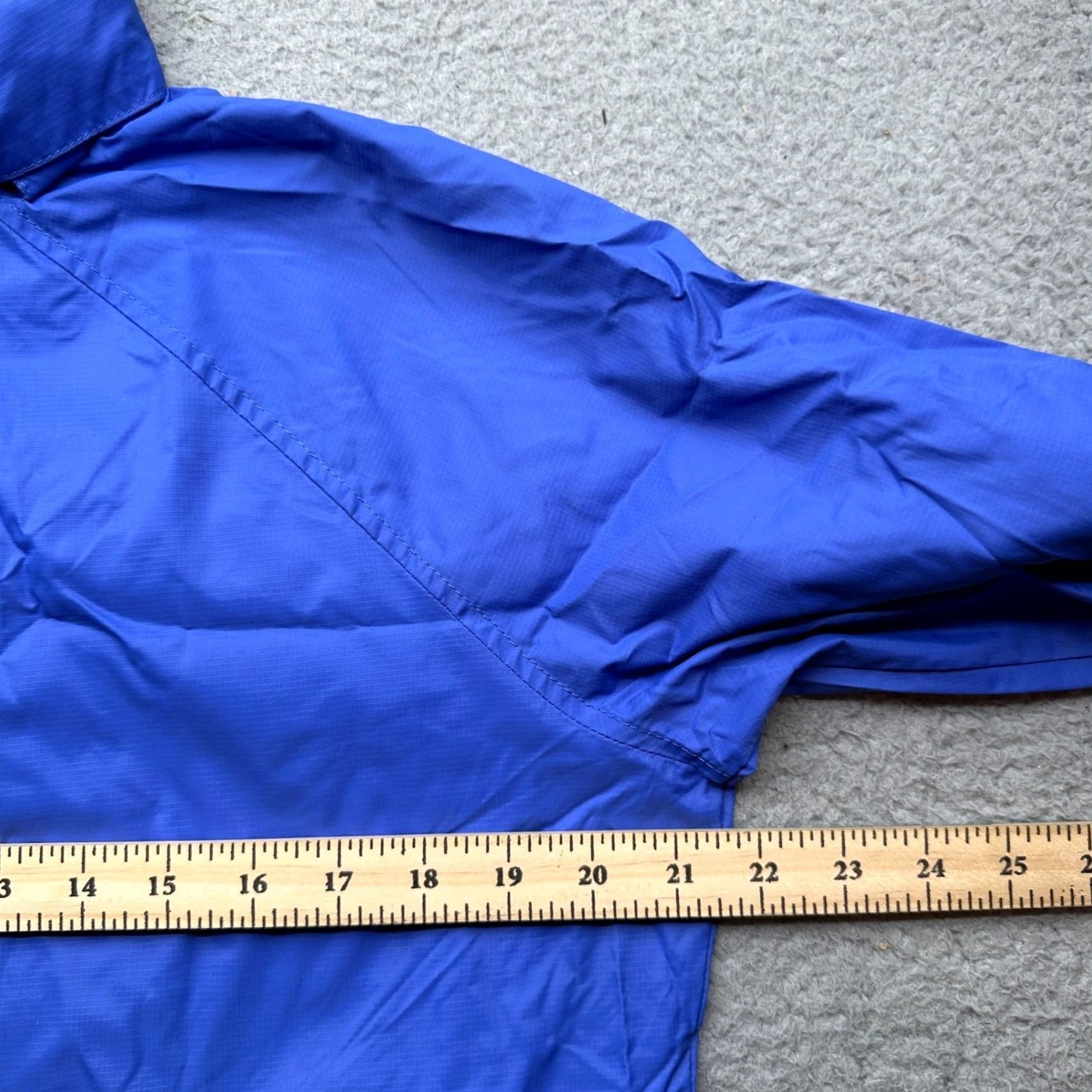 Vintage LL Bean Ripstop Nylon Hooded Windbreaker Jacket Womens Medium Blue Lightweight Size M / US 6-8 / IT 42-44 - 4 Thumbnail