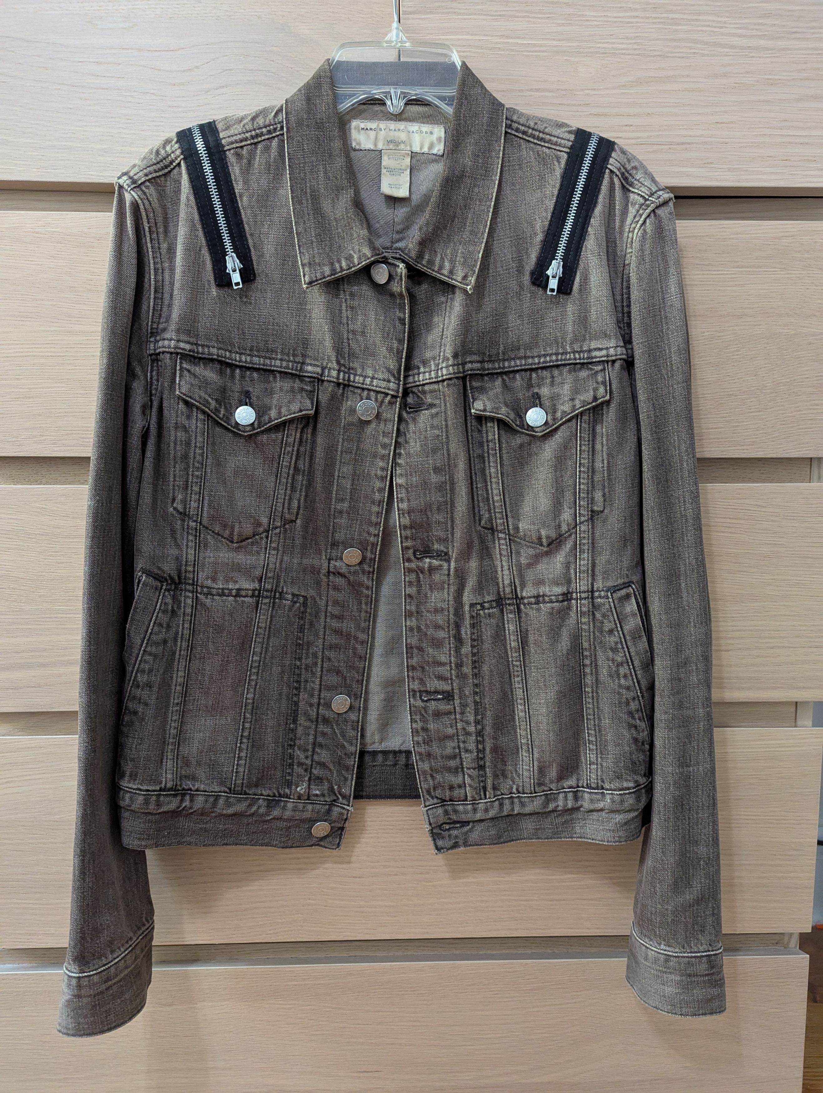 Marc by Marc Jacobs Marc by Marc Jacobs Denim Trucker Jacket Zippers Size M / US 6-8 / IT 42-44 - 1 Thumbnail