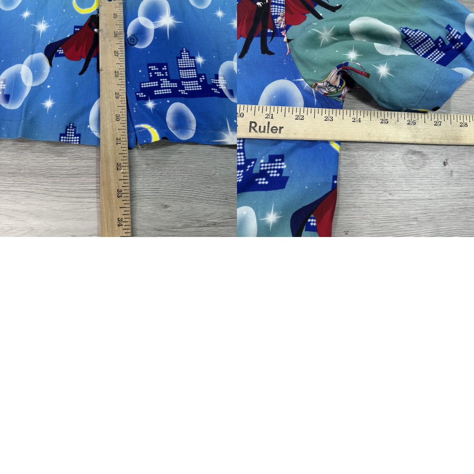 Vintage VINTAGE Sailor Moon Shirt Mens Medium Blue Button Up Short Sleeve BoxLunch Exclusive Size US M / EU 48-50 / 2 - 8 Thumbnail