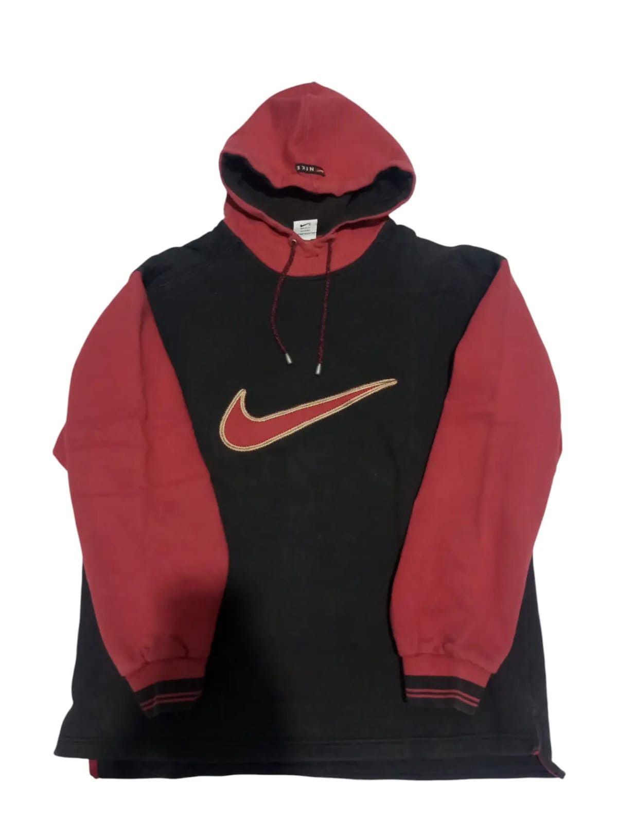 Designer Vtg Nike big swoosh sun fadded hoodie Size US M / EU 48-50 / 2 - 1 Thumbnail
