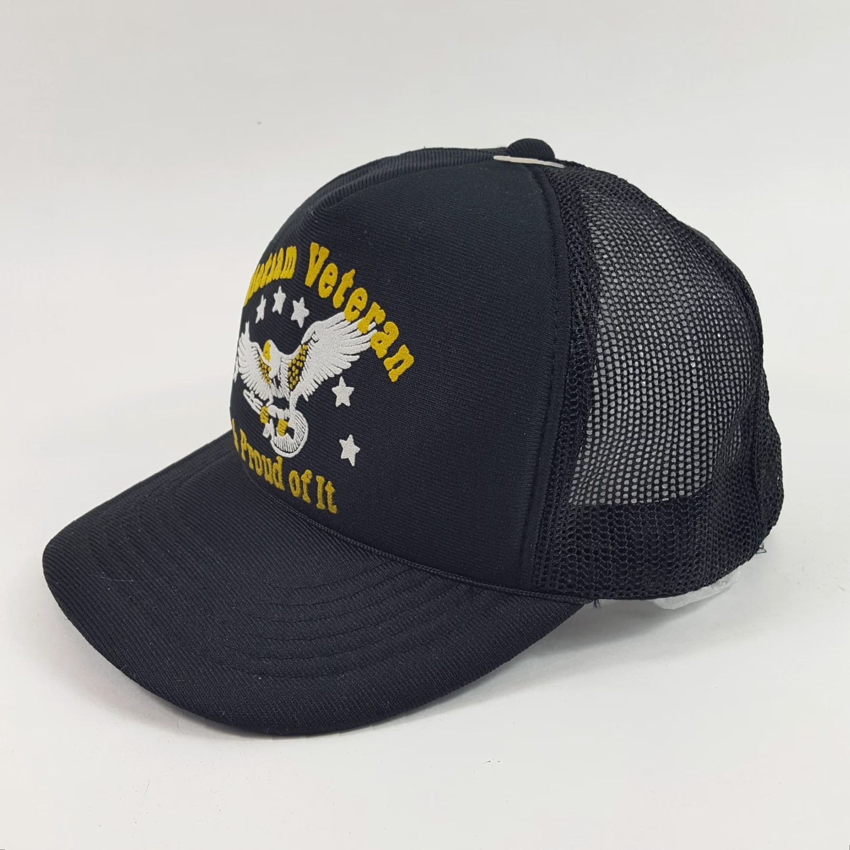 Vintage VINTAGE US ARMY Trucker Hat - Military Eagle Foam Adjustable Cap - One Size - Black - 90s/00s Era - Mens Size ONE SIZE - 3 Thumbnail
