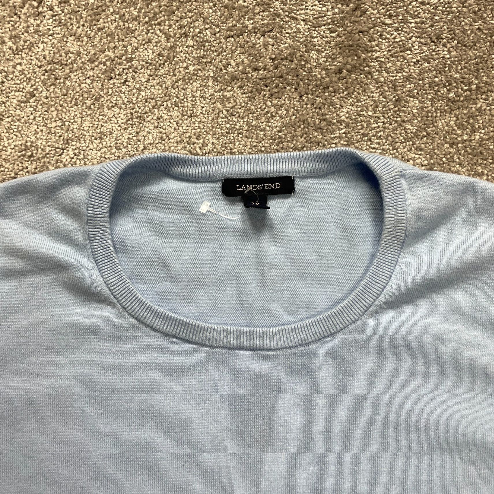 Lands' End VINTAGE Lands' End Short Sleeve Knit T-Shirt Women 2XL Blue Casual All Seasons stretchy Size XXL / US 16-18 / IT 52-54 - 3 Thumbnail