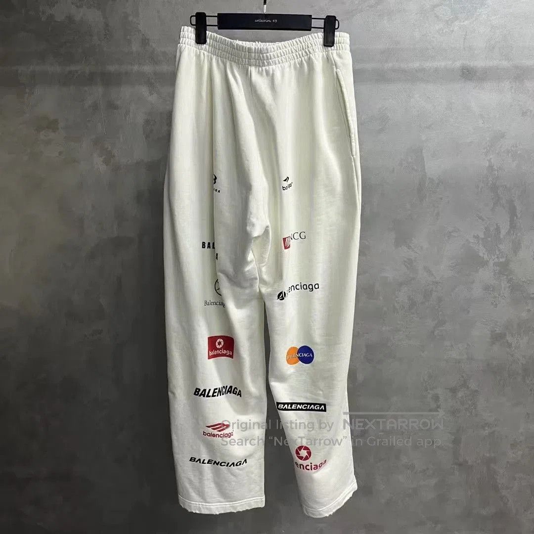 Balenciaga Balenciaga Logo Print Straight Casual Pants. Size US 26 / EU 42 - 2 Thumbnail