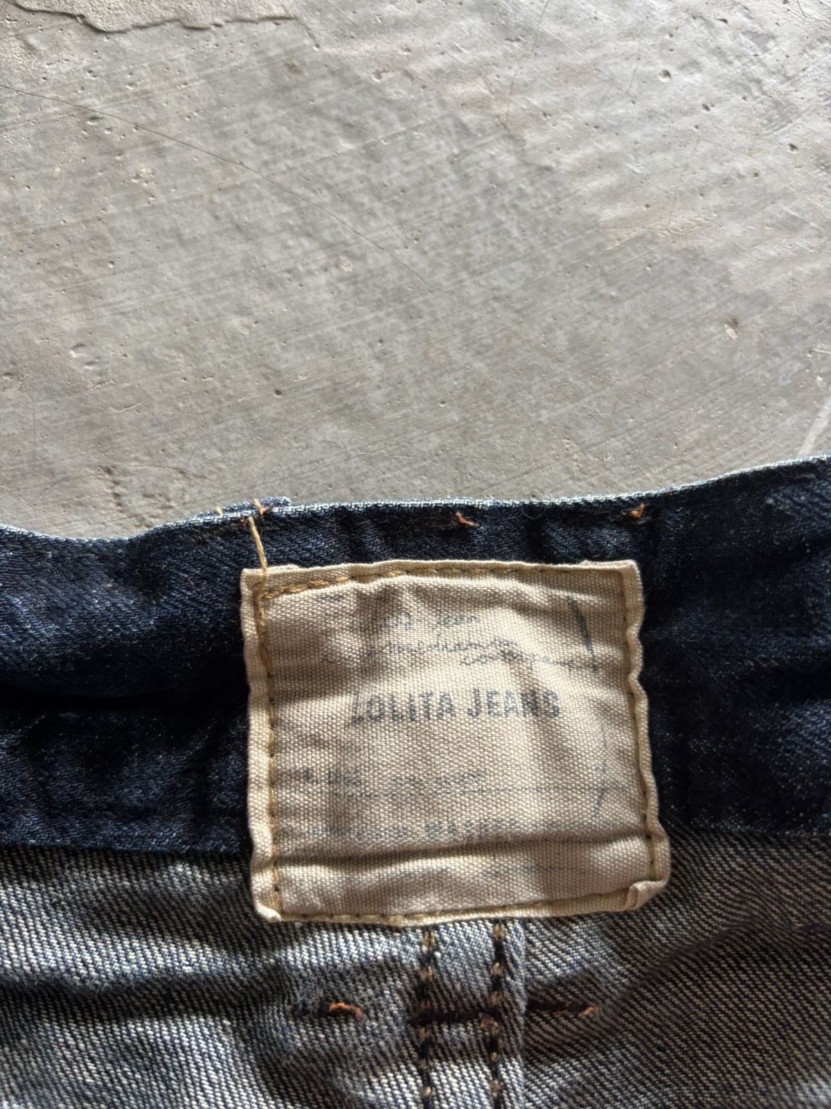 If Six Was Nine LOLITA distressed japanese washed whiskered punk grunge Size US 31 - 5 Thumbnail