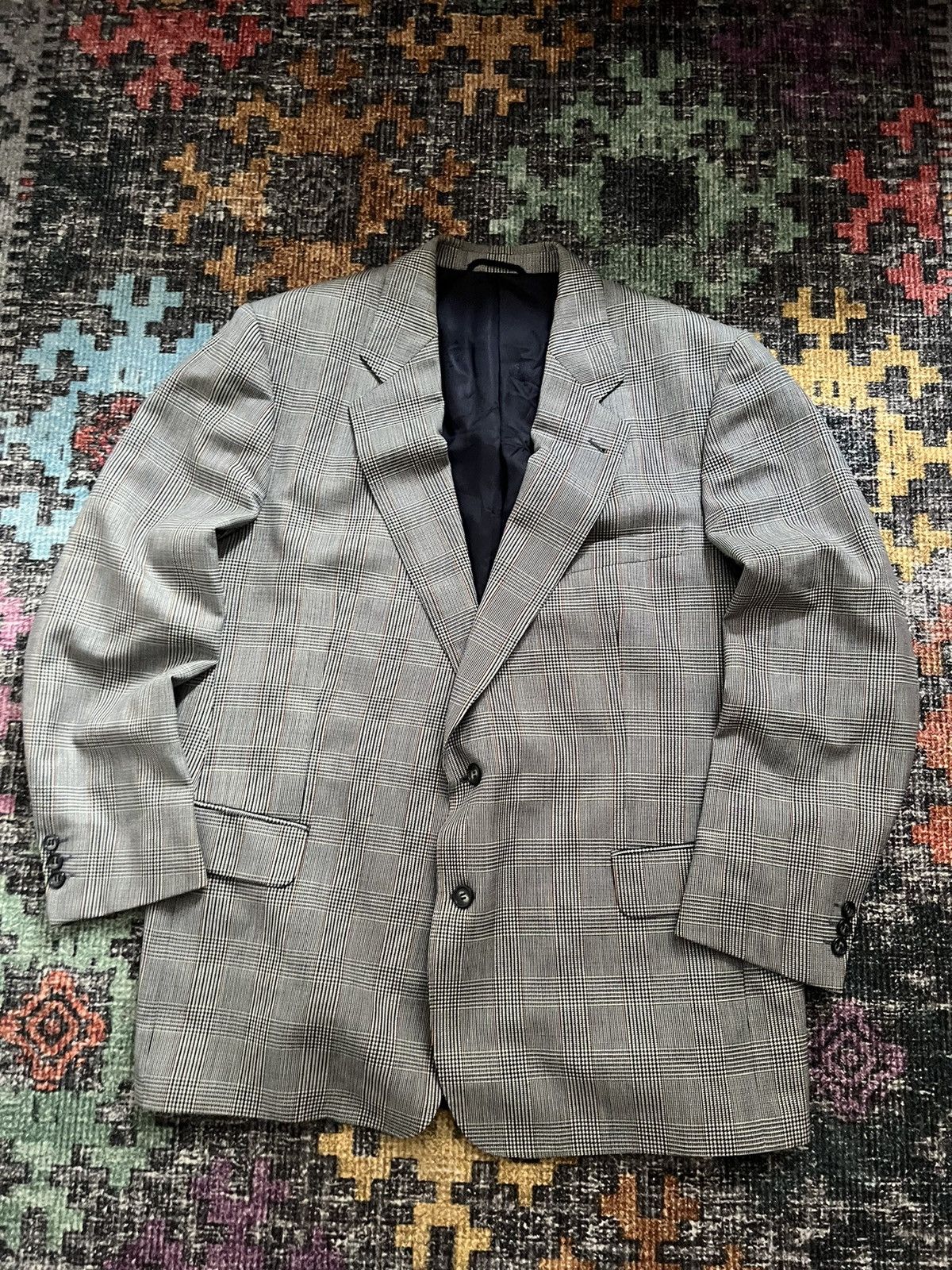 Burberry × Vintage ‼️VINTAGE BURBERRY 100%WOOL/VISCOSE ARCHIVAL BLAZER‼️ Size 46R - 5 Thumbnail