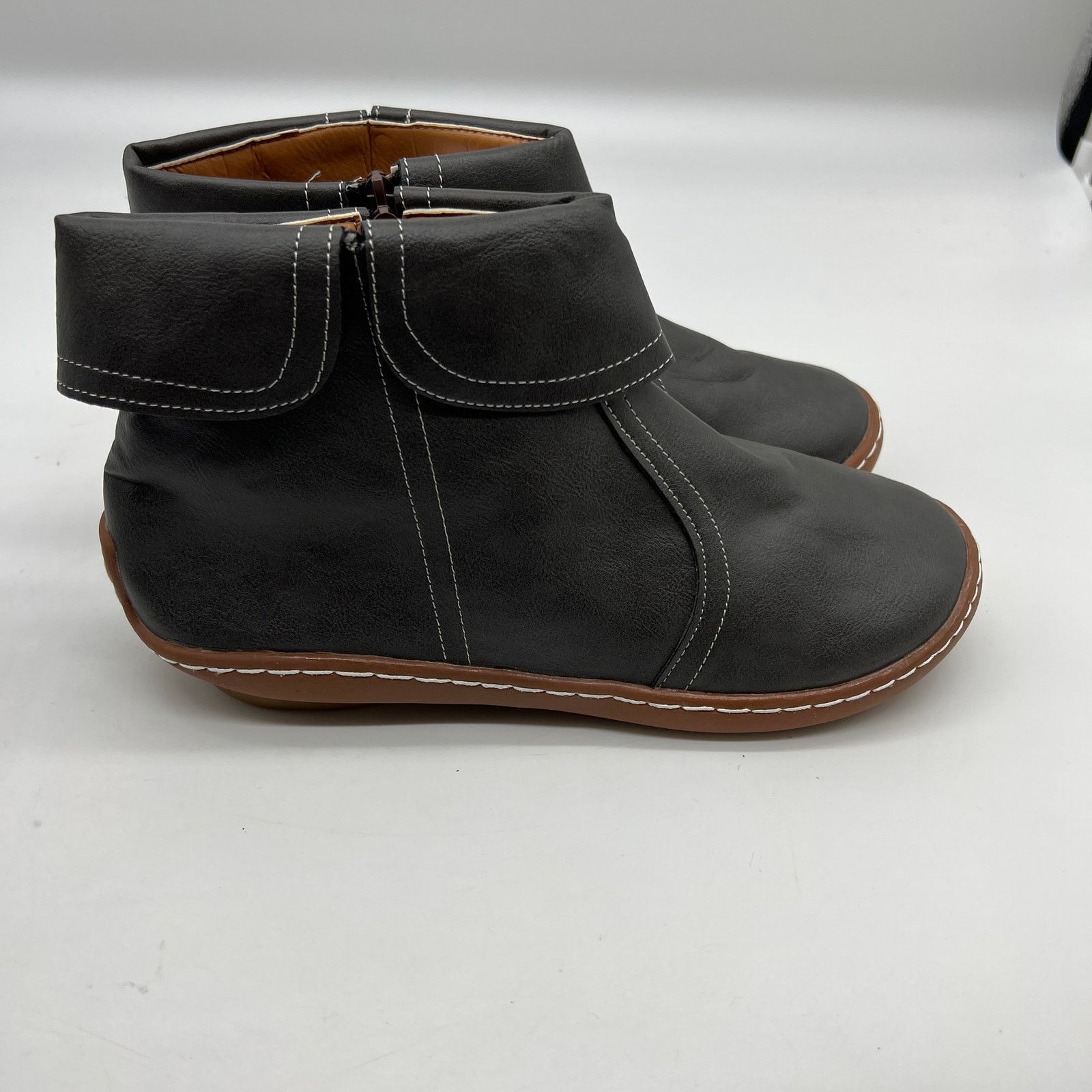Other Fashion Womens Ankle Boot Comfortable Slip On Flat Size US 9.5 / IT 39.5 - 3 Thumbnail
