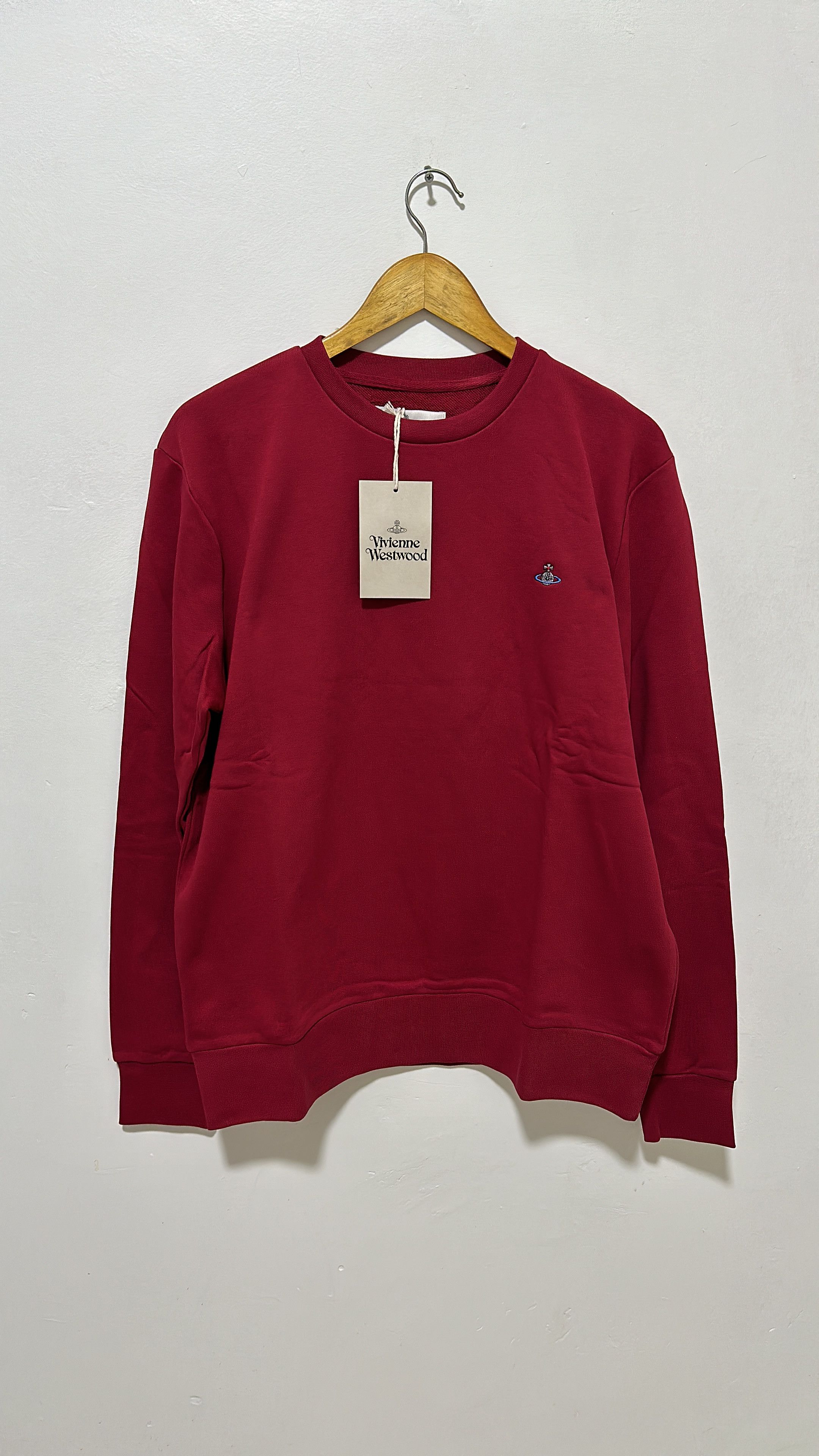 Vivienne Westwood Orb Logo Sweatshirt Burgundy Size XXLarge