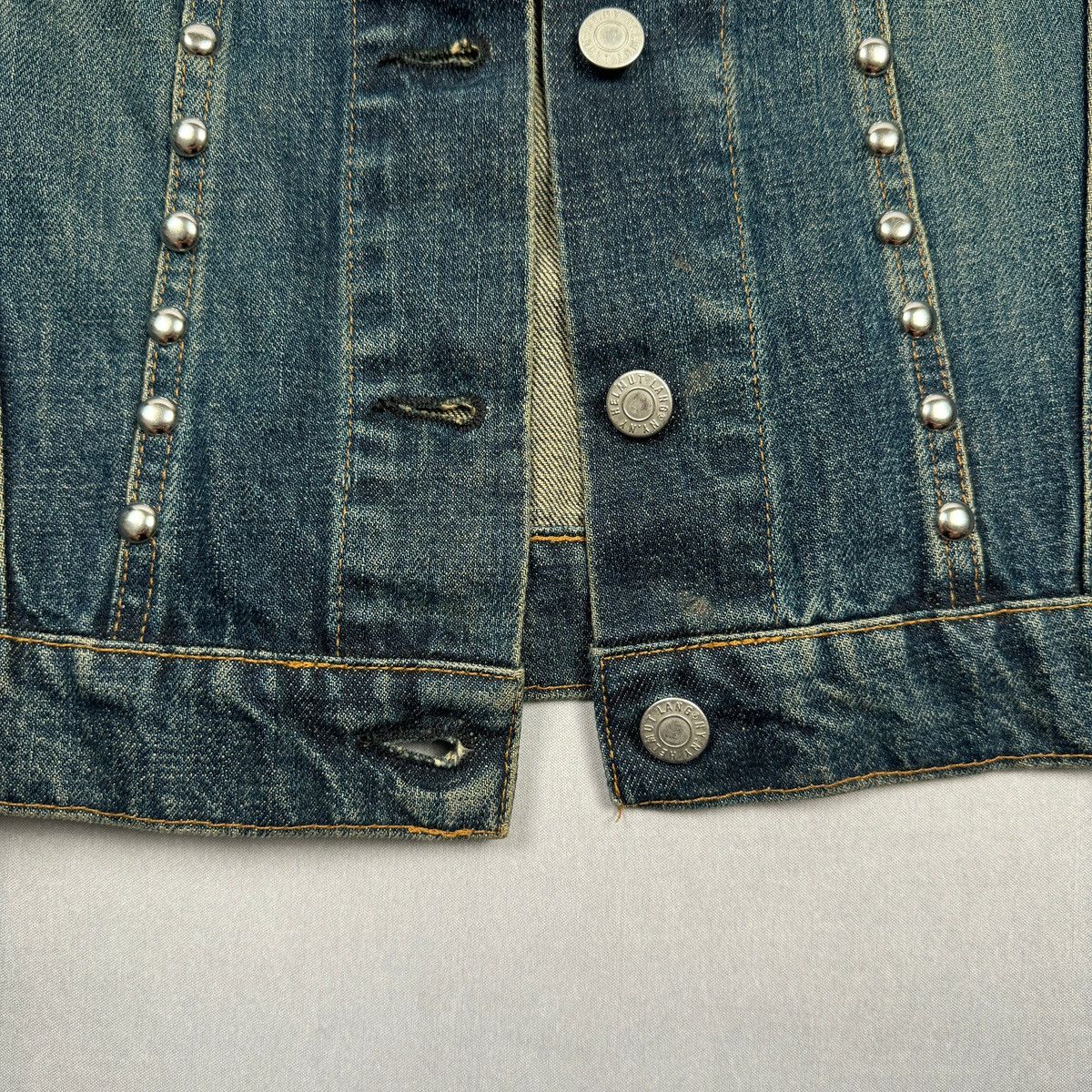Helmut Lang SS03 Studded Denim Jacket Size US S / EU 44-46 / 1 - 5 Thumbnail