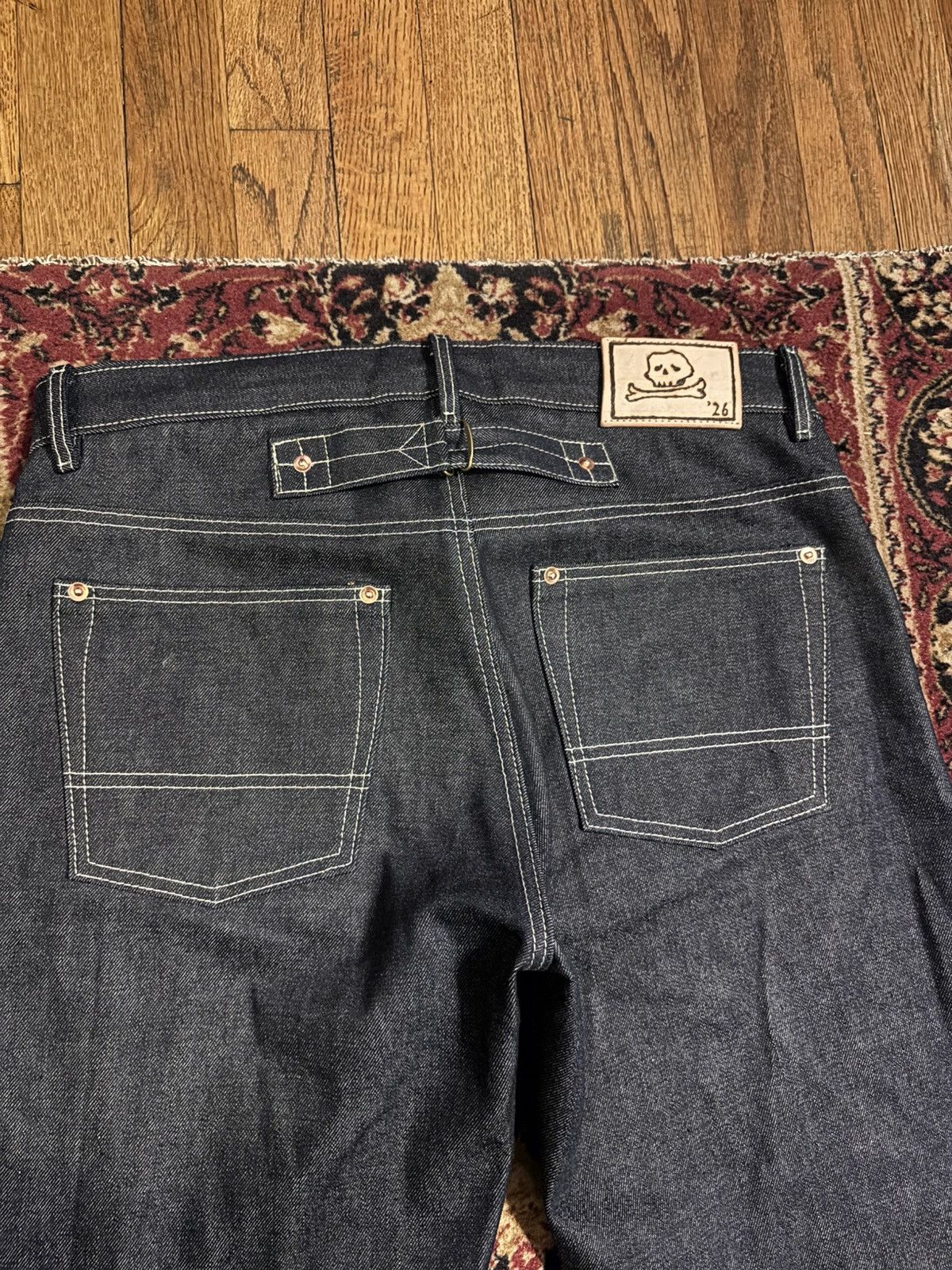 Handmade Handmade 14oz 50s Selvedge Denim Wide Leg, Buckle-Back Jeans Size US 34 / EU 50 - 3 Thumbnail