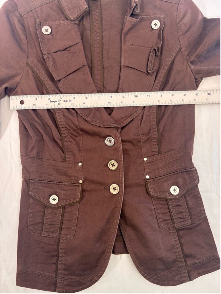 White House Black Market Women's White House Black Market Brown Jacket Size 6 Size M / US 6-8 / IT 42-44 - 4 Thumbnail