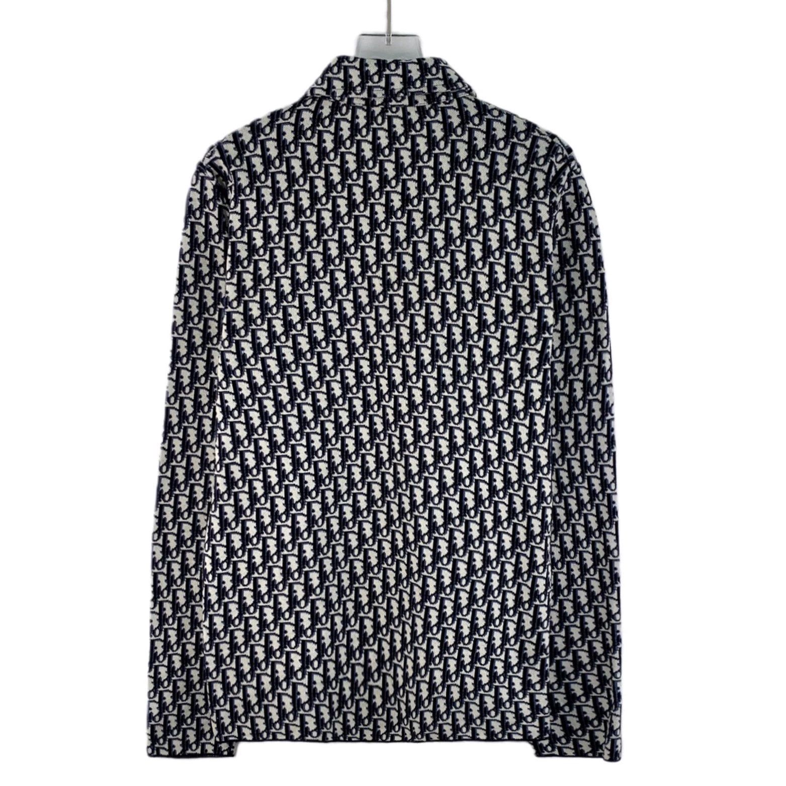 Dior Dior All-over Wool Collar Single-Breasted Long-Sleeve Shirt Size US XXS / EU 40 - 2 Thumbnail