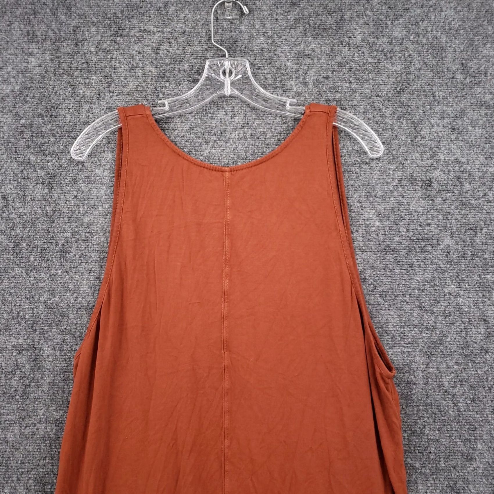 RVCA RVCA Dress Tank Orange L Womens A-Line Knits Sleeveless Scoop Neck Size L / US 10 / IT 46 - 3 Thumbnail
