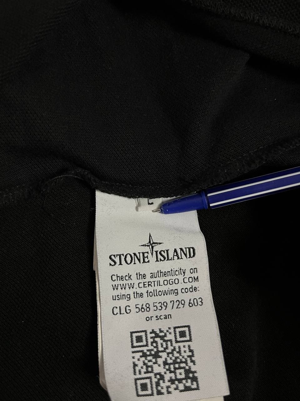 Stone Island Stone Island Polo Long Sleeve Black Program Patch Size US L / EU 52-54 / 3 - 12 Thumbnail