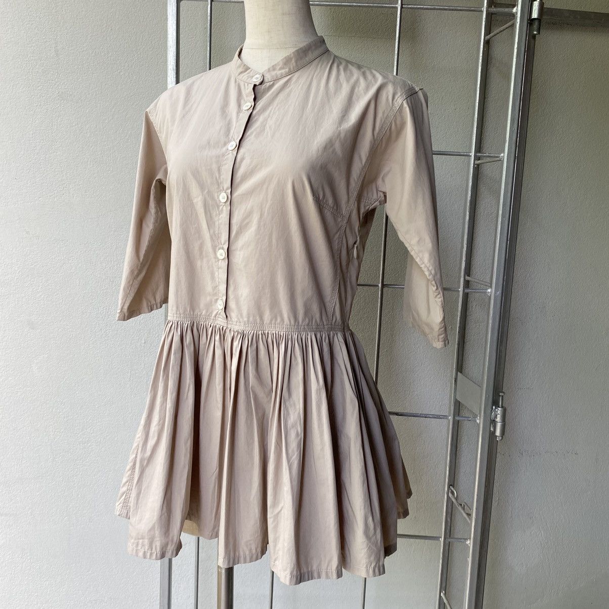 Jil Sander Jil Sander Mandarin Collar 3/4 Sleeve Blouse Size XXS / US 00 / IT 34 - 1 Thumbnail