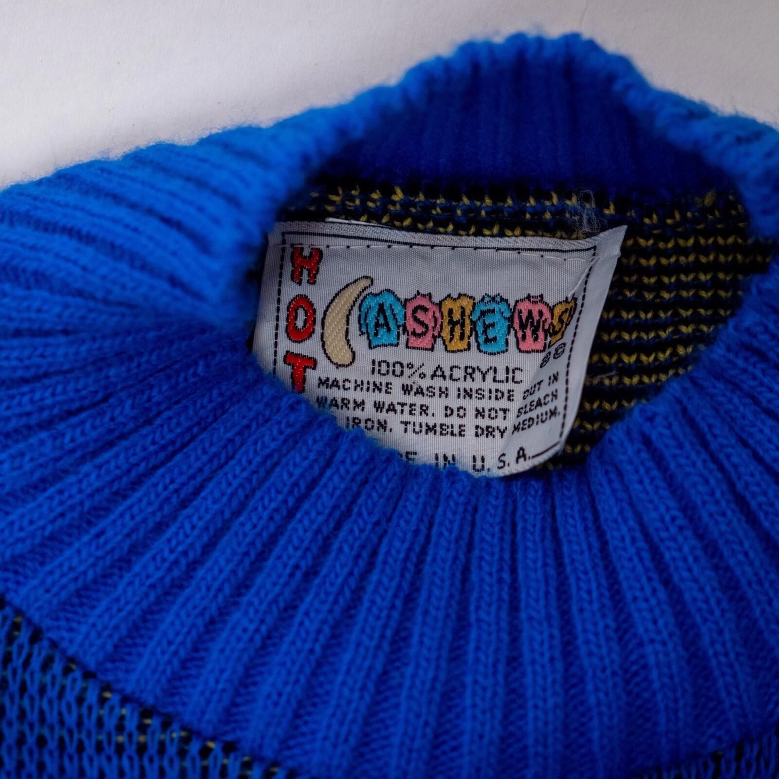 Other Vintage Simpsons Sweater 1990s Hot Cashews Men’s Small Blue Size US S / EU 44-46 / 1 - 9 Thumbnail