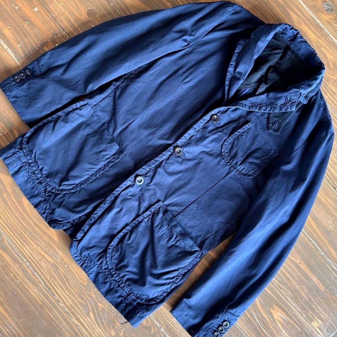 Sacai SACAI Dark Navy Piping Jacket - USED - Men - Size S - Jacket Size US S / EU 44-46 / 1 - 2 Thumbnail