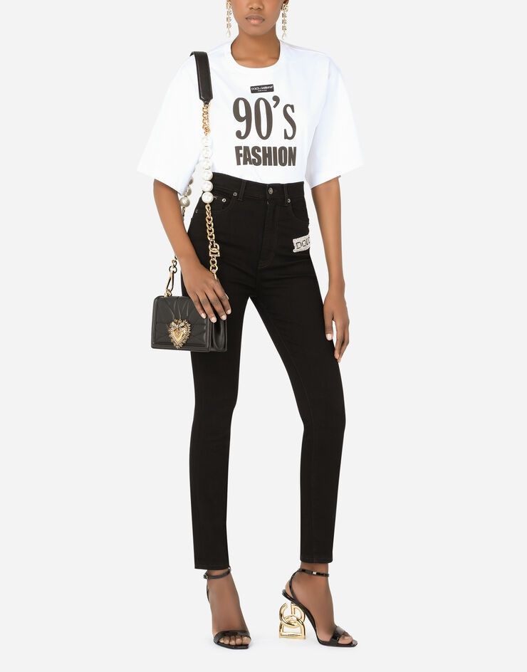 Dolce & Gabbana o1y0825 Denim Pant in Black Size 27" / US 4 / IT 40 - 6 Thumbnail