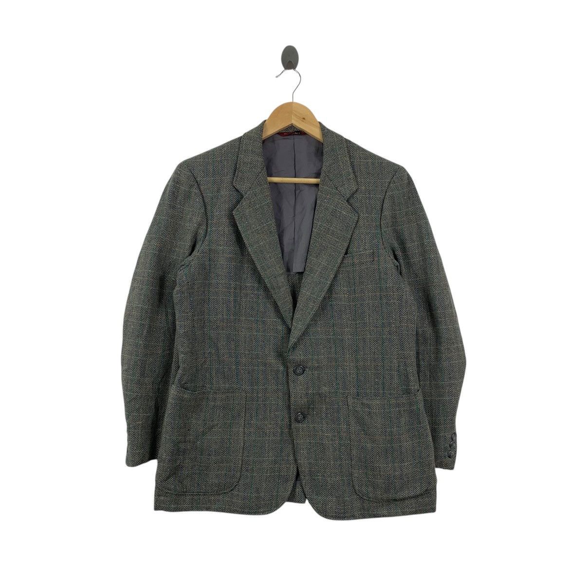 Emanuel Ungaro Vintage EMANUEL UNGARO PARIS Herringbone Blazer Coat Peacoat Size M / US 6-8 / IT 42-44 - 1 Thumbnail