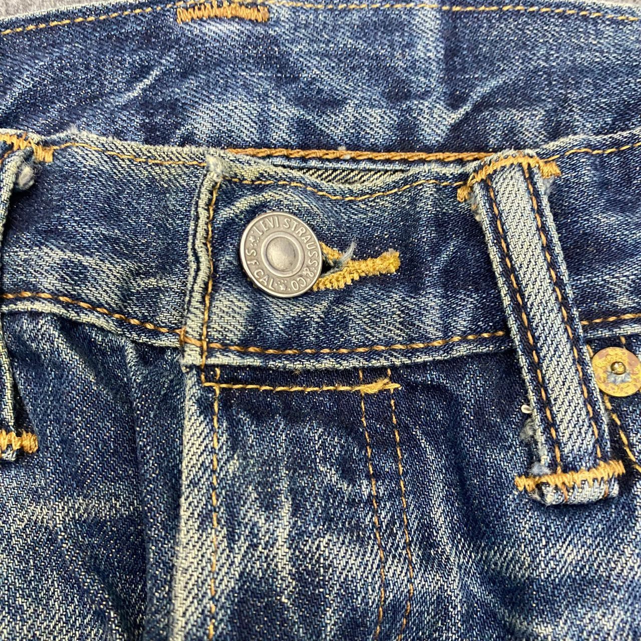 Levi's Vintage 90s Levis 501 Selvedge Distressed Denim Size US 30 / EU 46 - 17 Thumbnail