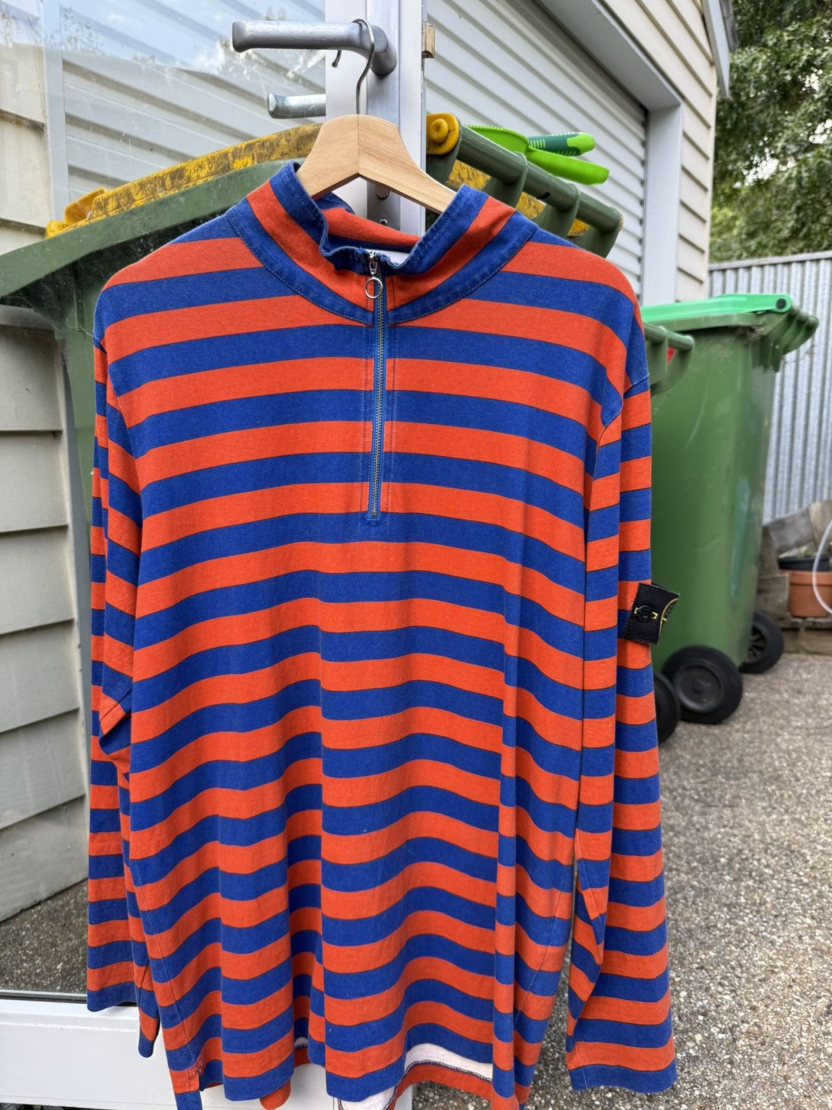 Stone Island × Supreme Stone Island/Supreme 1/4 Zip LS Stripe