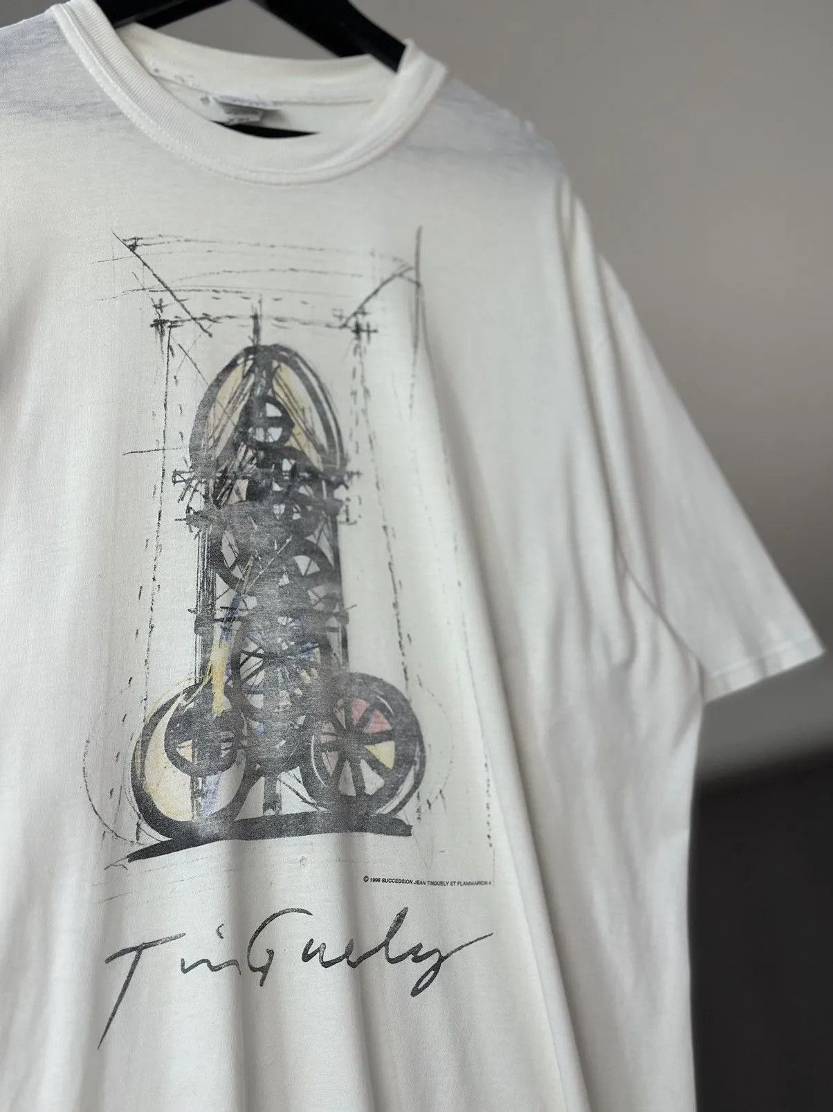 Band Tees VTG Vintage 1996 SUCCESSION JEAN TINGUELY ET FLAMMARION 4 Size US XXL / EU 58 / 5 - 4 Thumbnail
