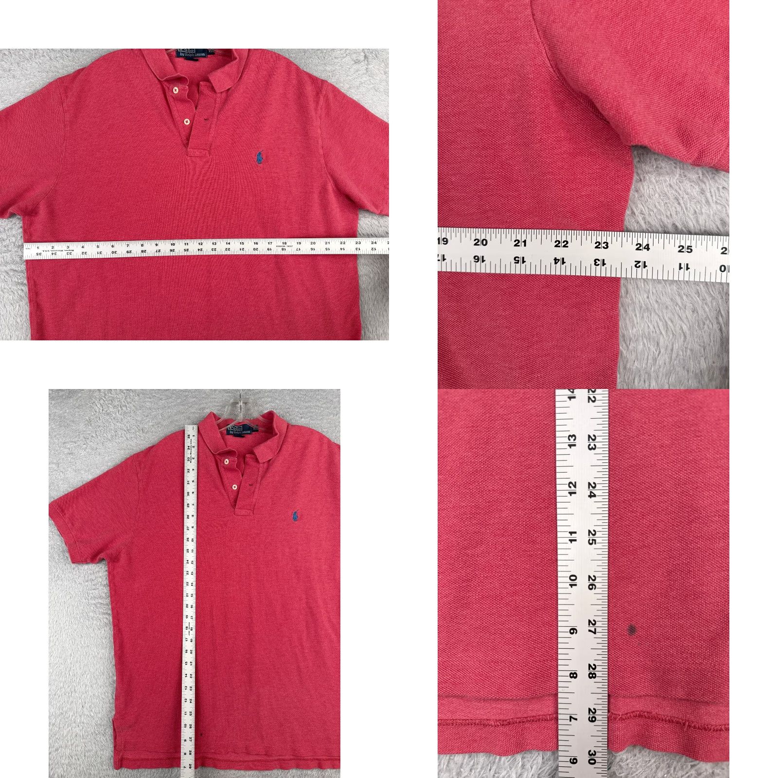 Ralph Lauren VINTAGE Ralph Lauren Polo Shirt Adult XL Red Short Sleeve Cotton Casual Activewear Mens Size US XL / EU 56 / 4 - 8 Thumbnail