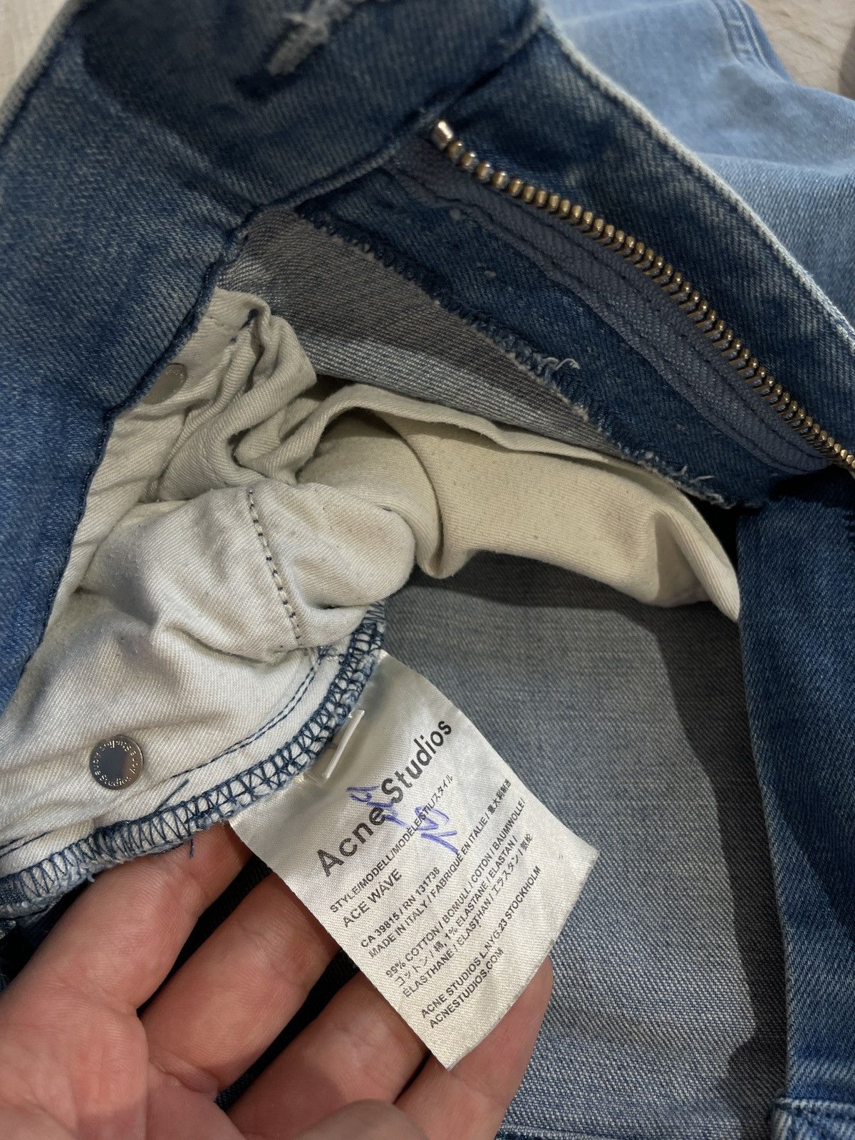 Acne Studios × Vintage Acne Studios Ace Wave 33/34 Skinny Jeans Size US 33 - 9 Thumbnail