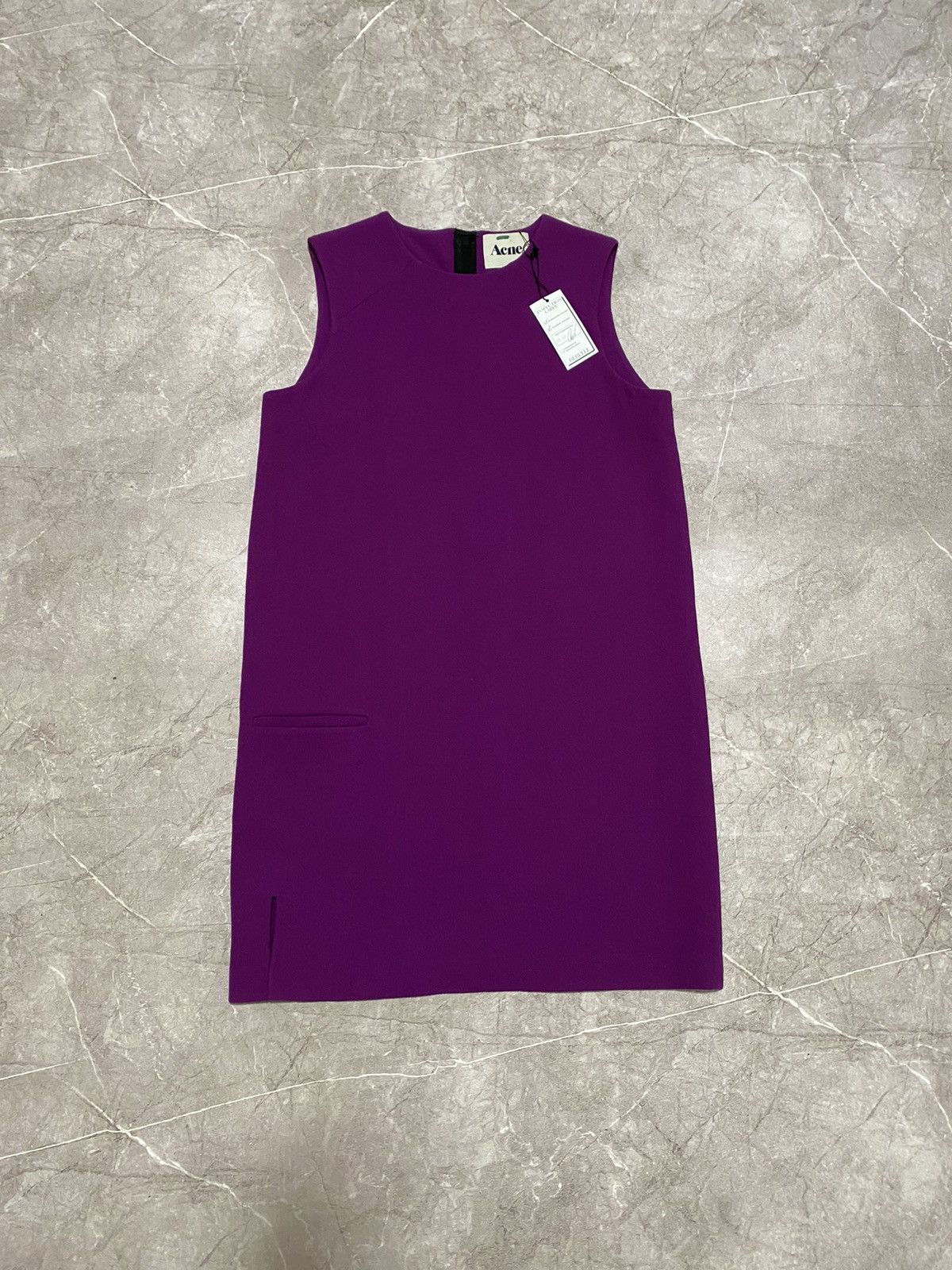 Acne Studios × Designer Rare Acne Studios Purple Dress 100% Wool Designer Classic Size XS / US 0-2 / IT 36-38 - 3 Thumbnail
