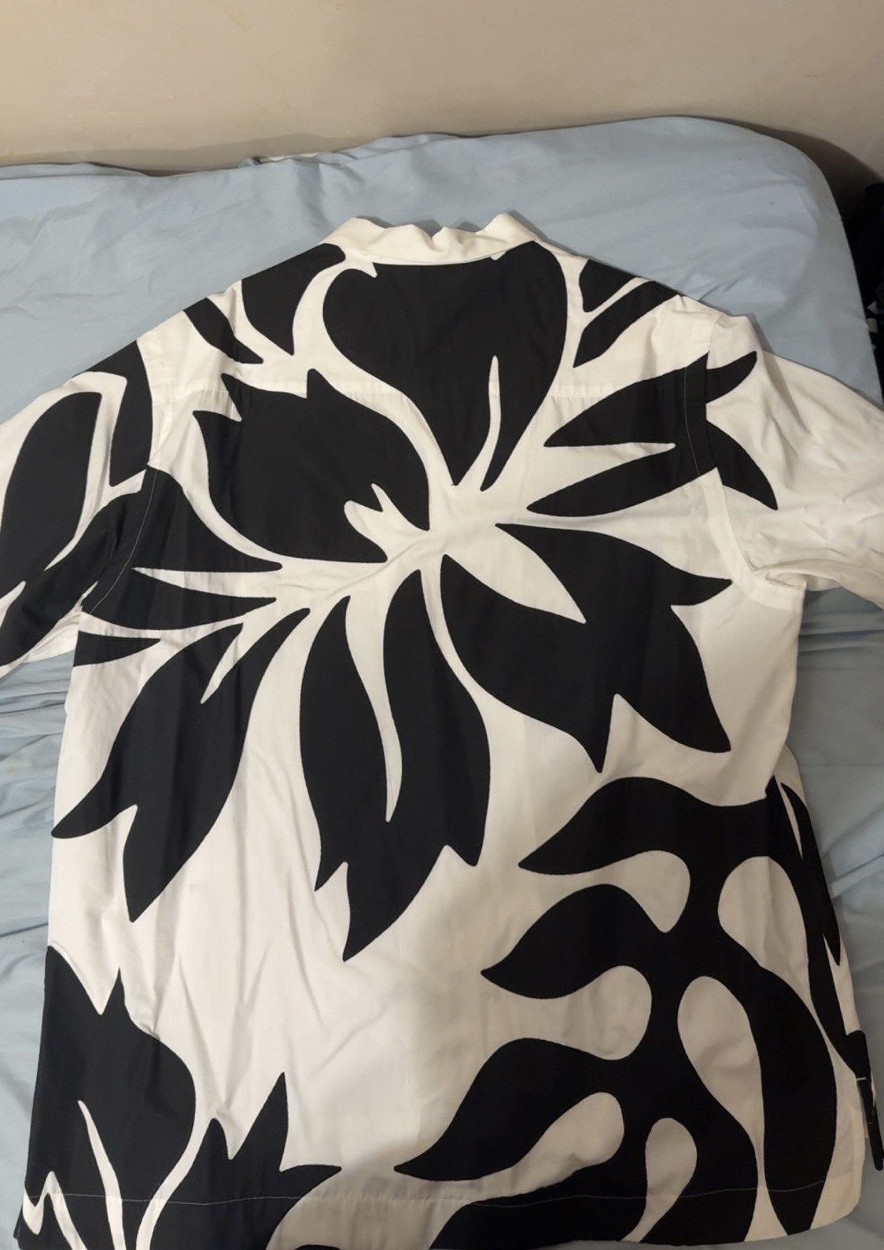 Sacai Sacai Floral Embroidered Patch Poplin Shirt Retail $865 Size US L / EU 52-54 / 3 - 3 Thumbnail