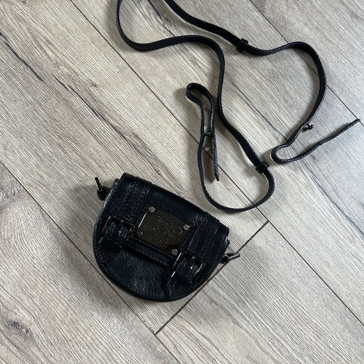 Burberry Burberry Mini Bag Satchel Belt Crossbody Black Leather Size ONE SIZE - 15 Thumbnail