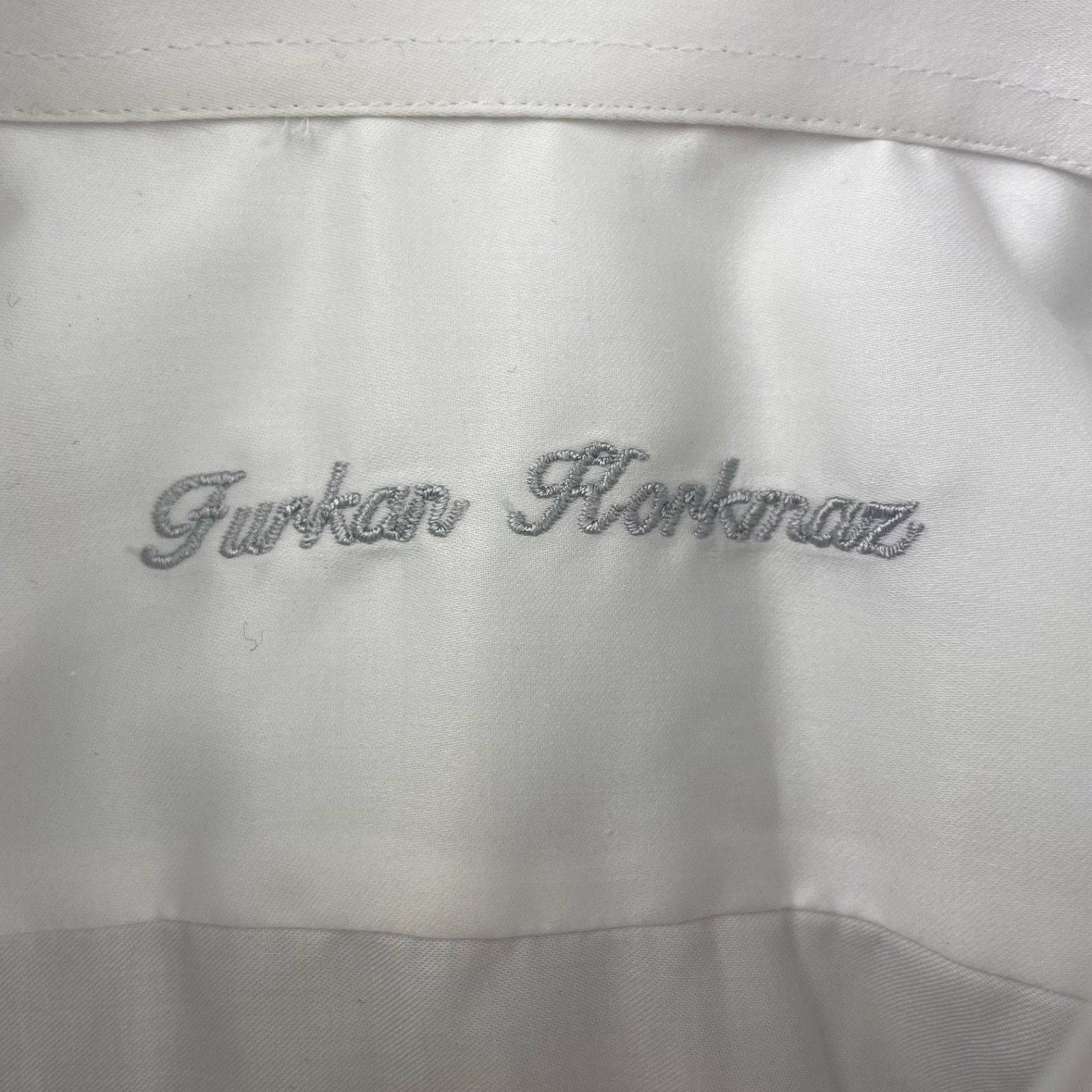 Other Furkan Korkmaz Men's Bespoke Custom 100% Cotton L/S Dress Sh Size US L / EU 52-54 / 3 - 4 Thumbnail