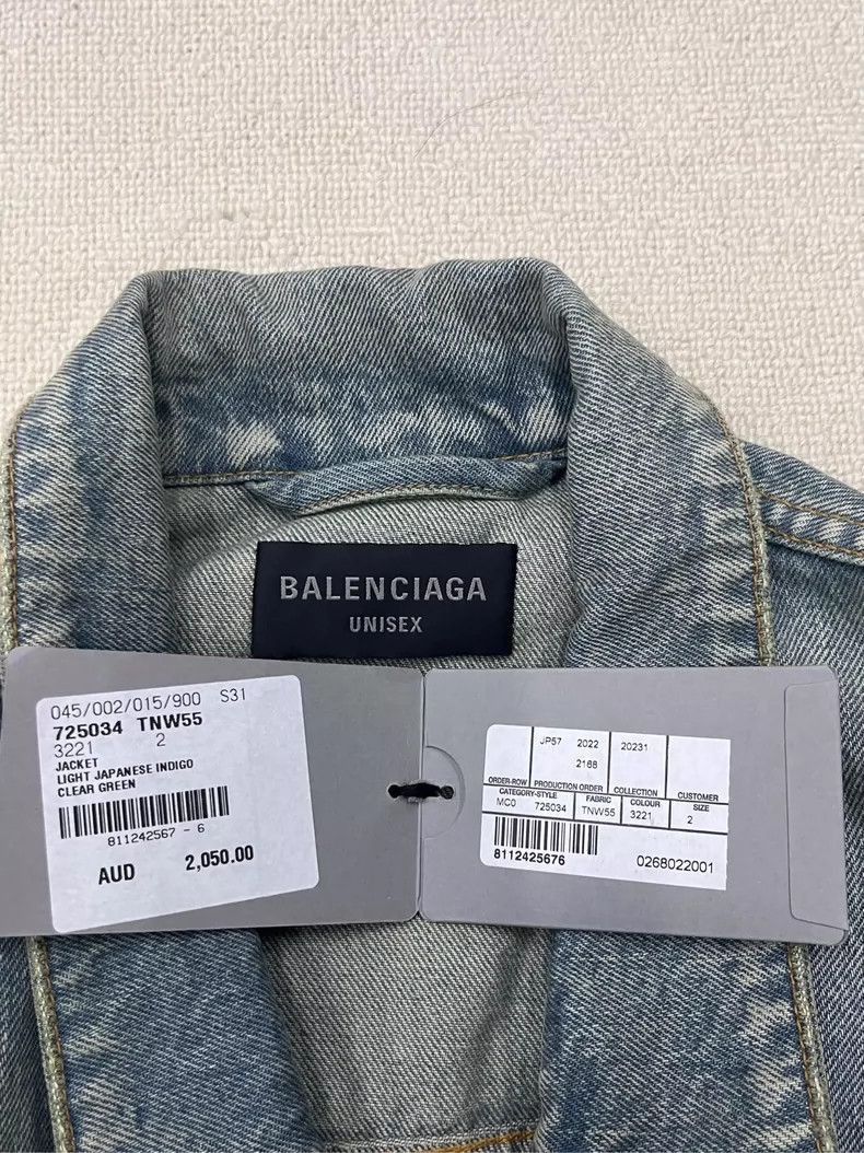Balenciaga Balenciaga Long Sleeve Denim Jacket for Men-2506 Size US M / EU 48-50 / 2 - 4 Thumbnail