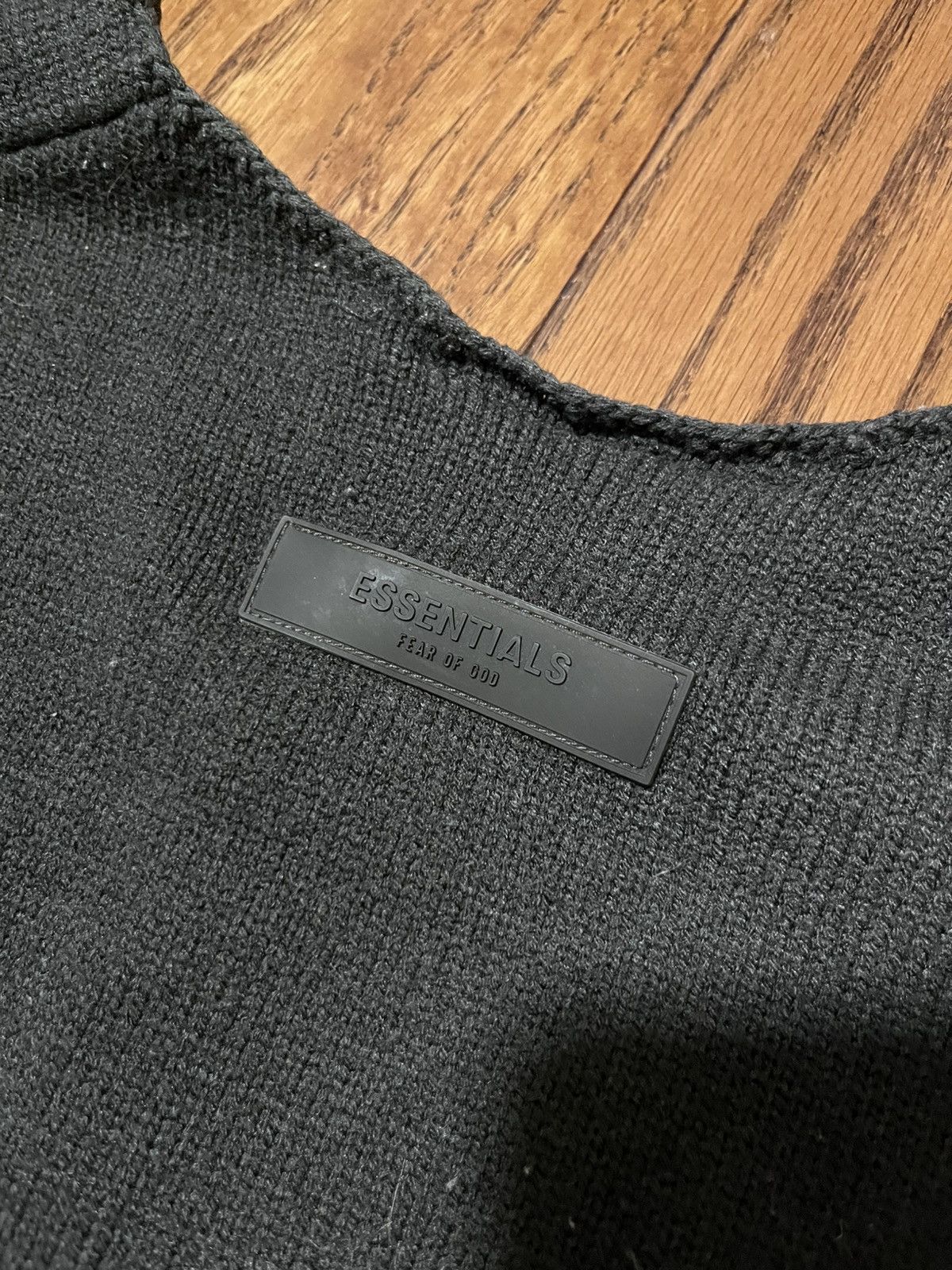 Fear of God Fear Of God Essentials 1977 Raw Edge Knit Sweater Boxy Baggy Size US L / EU 52-54 / 3 - 7 Thumbnail