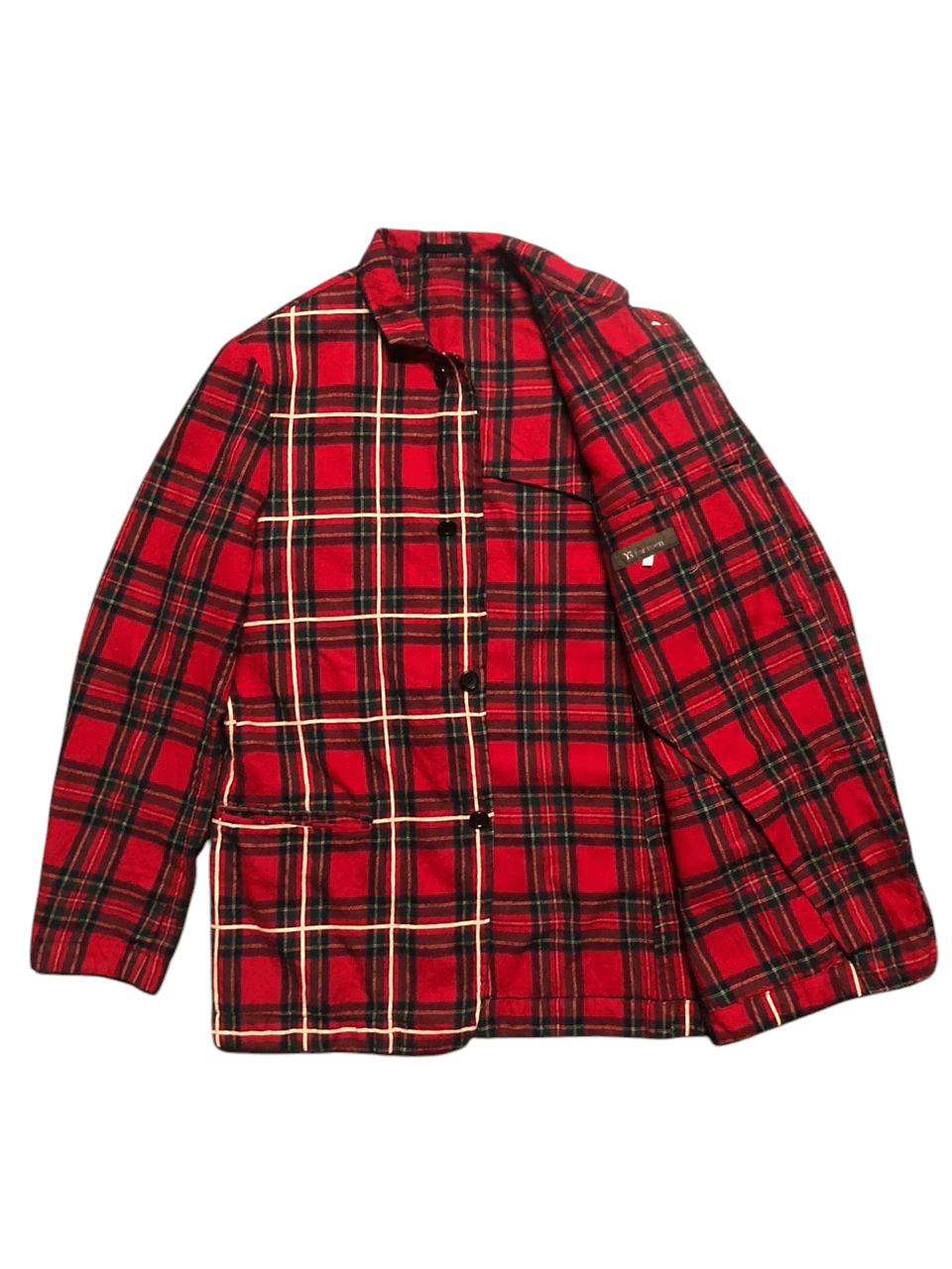 Yohji Yamamoto Vintage Yohji Yamamoto Y's For Men Wool Red Plaid Jacket Size US M / EU 48-50 / 2 - 1 Thumbnail