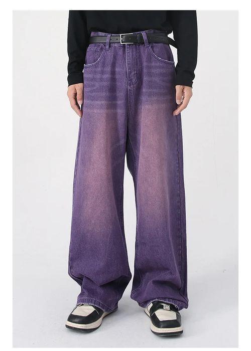 Vintage Vintage Purple Streetwear Baggy Jeans | Grailed