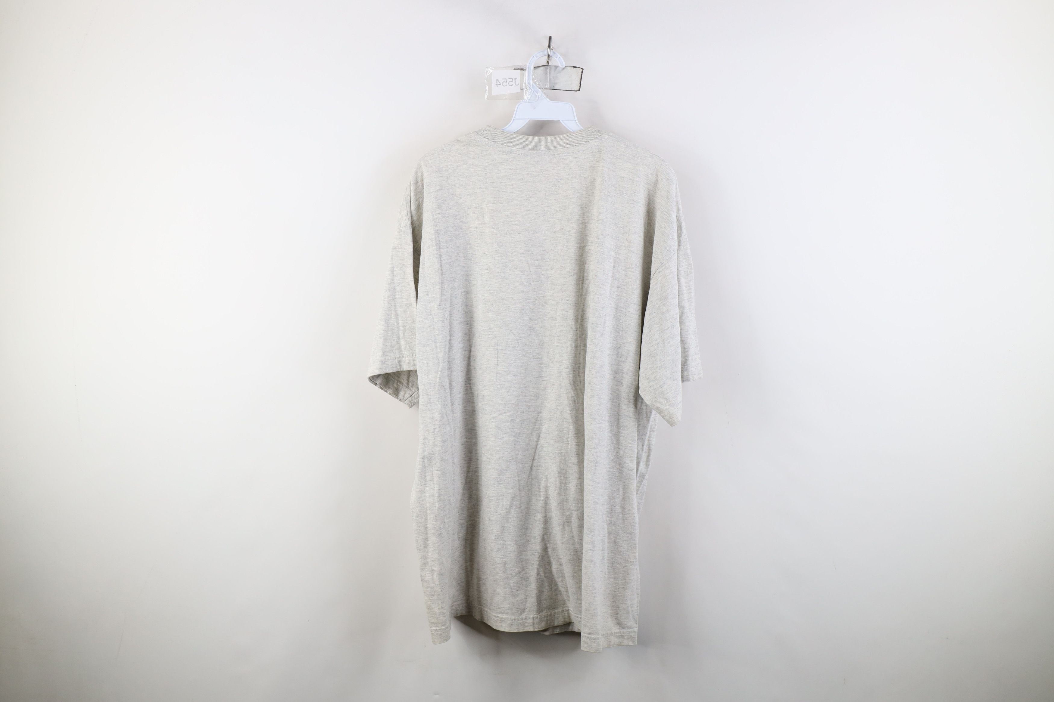 Vintage Vintage 90s Streetwear Short Sleeve T-Shirt Heather Gray Size US XL / EU 56 / 4 - 11 Thumbnail